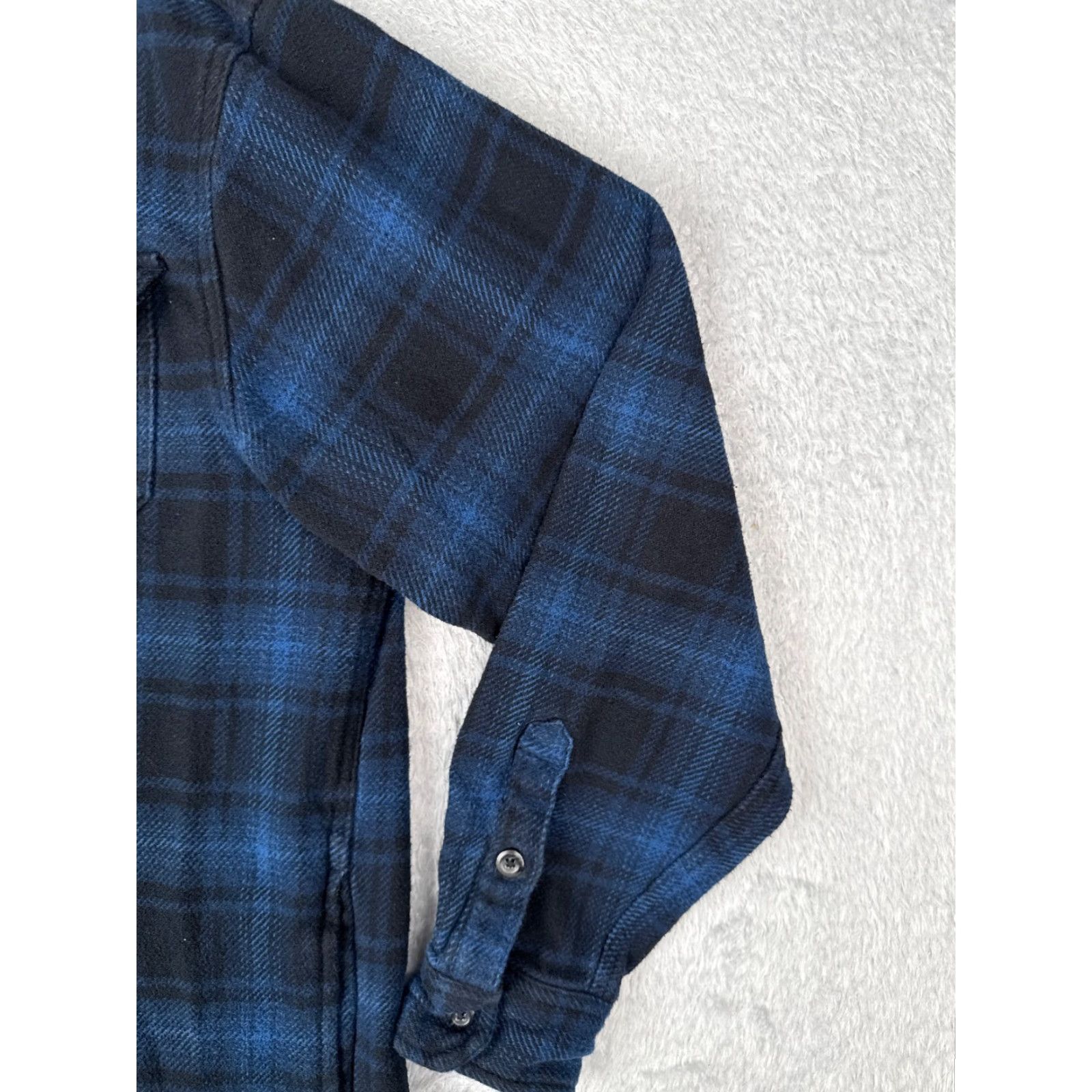 Orvis Orvis Shirt Men XL Blue Plaid Flannel Pocket Button Up Cotton Slim Button-Up Outdoor Size US XL / EU 56 / 4 - 2 Thumbnail