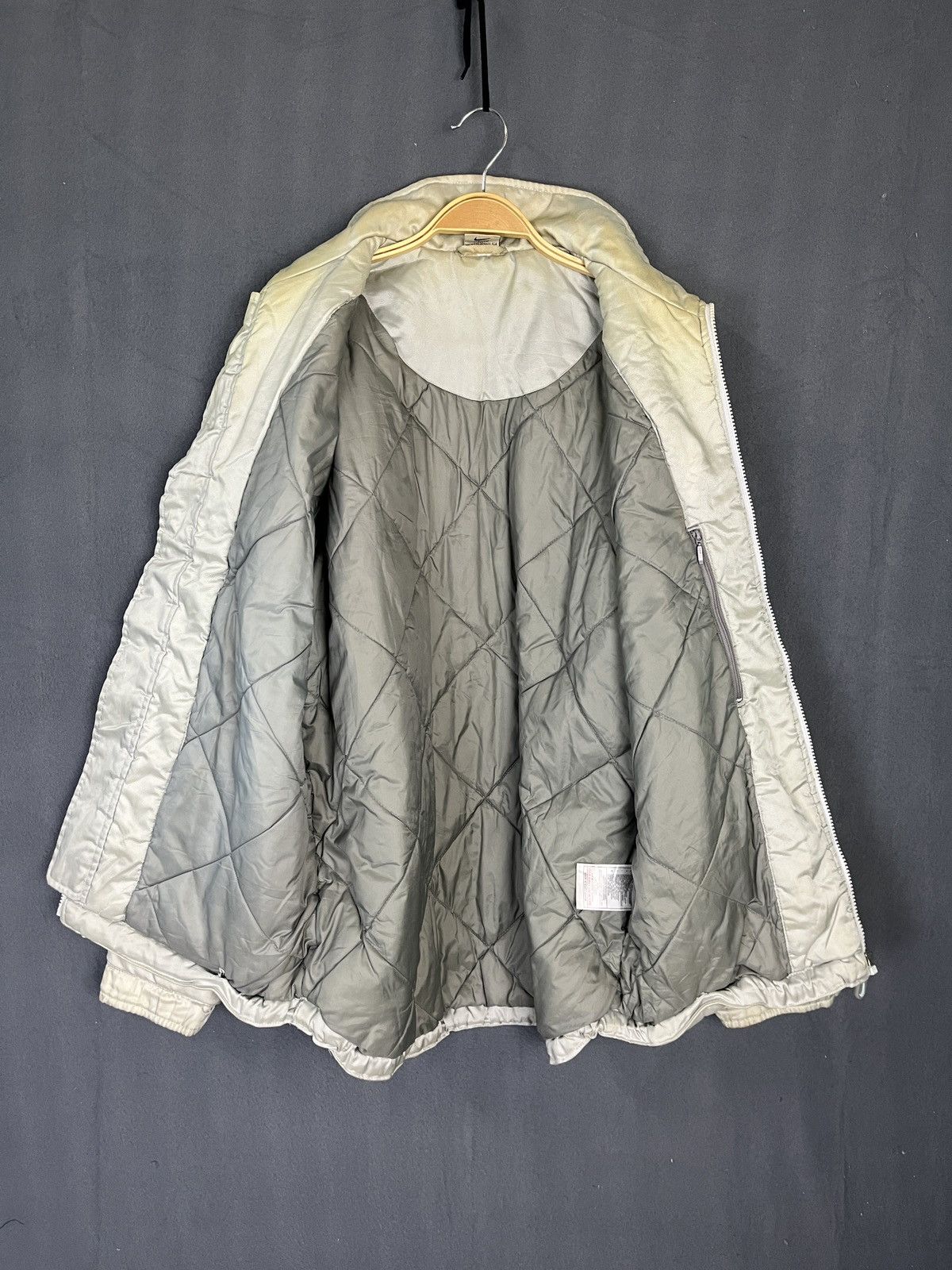 Nike × Vintage Vintage 90s Silver Nike Jacket Size US M / EU 48-50 / 2 - 9 Thumbnail