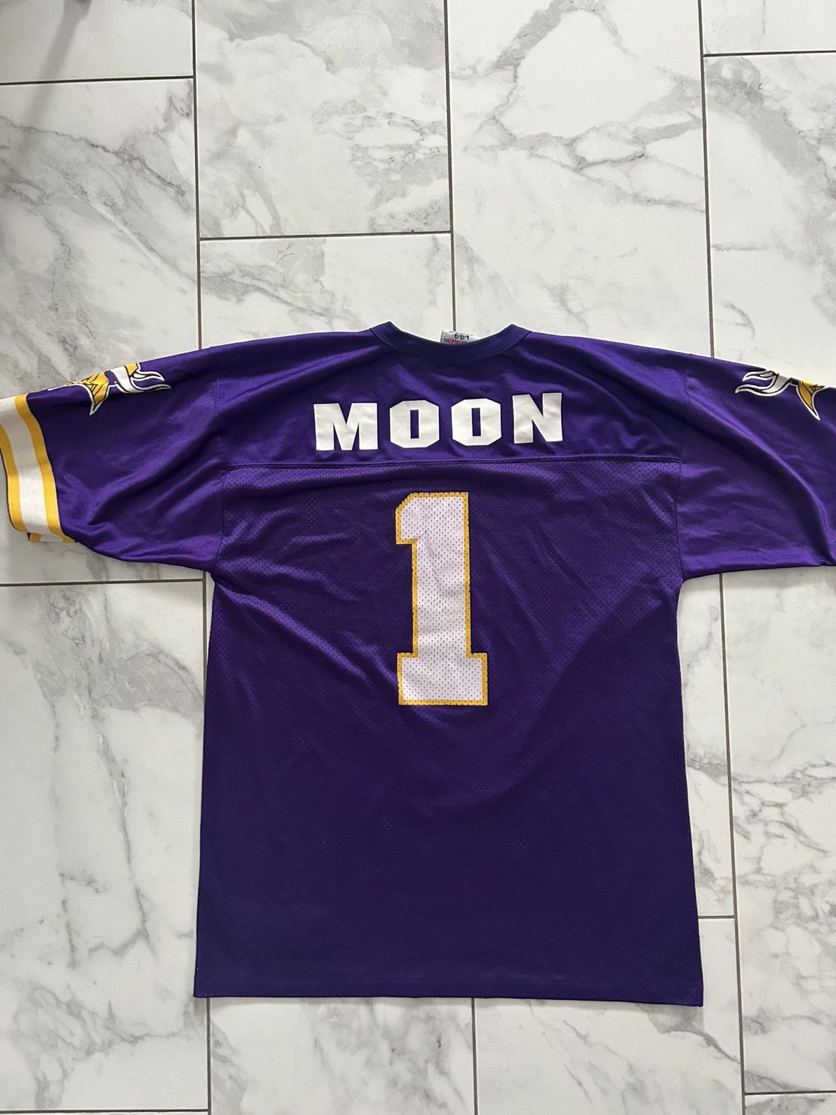 Logo Athletic Vintage Warren Moon Minnesota Vikings NFL Football Jersey Size US L / EU 52-54 / 3 - 5 Thumbnail