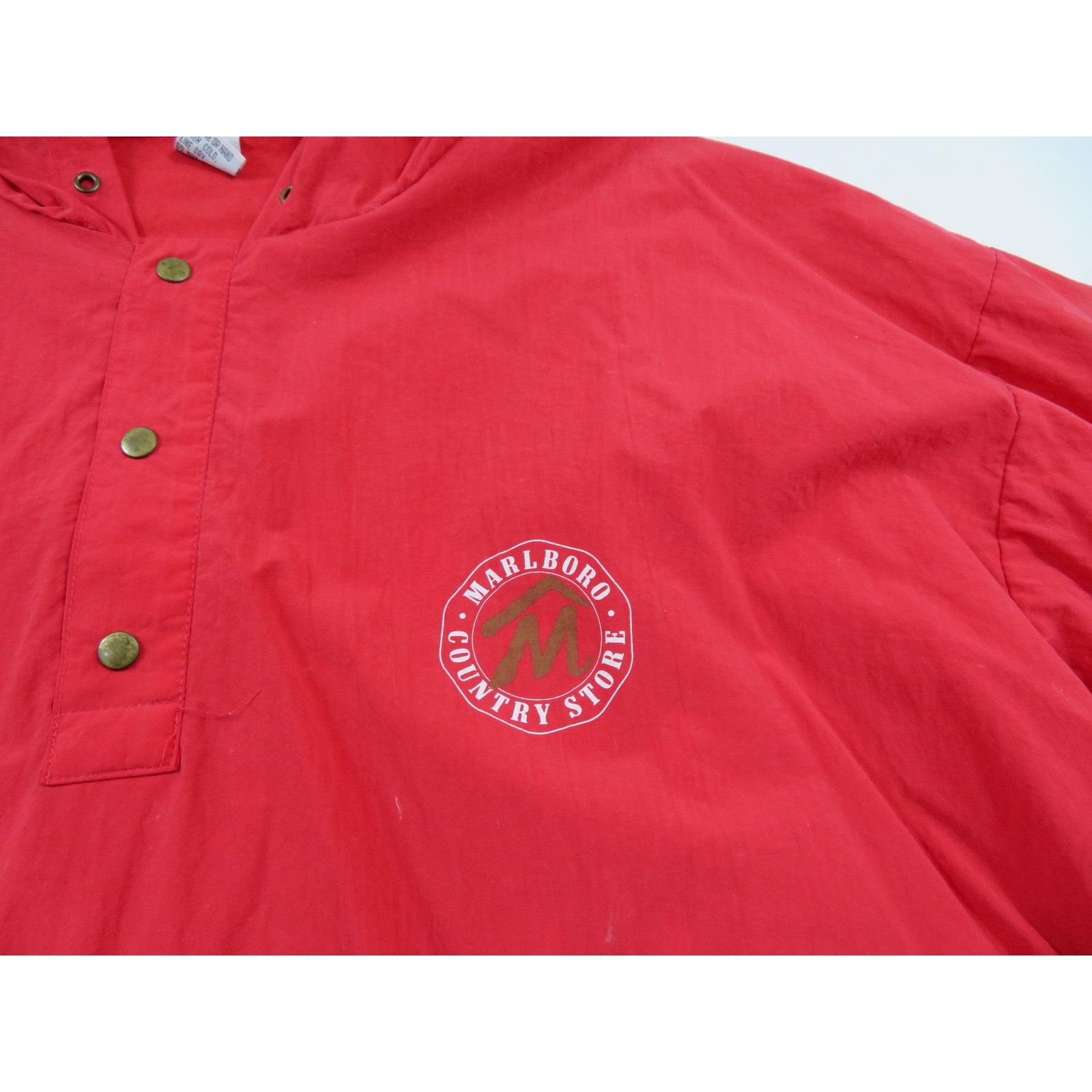 Marlboro Marlboro Country Store Red Pullover Windbreaker Hooded Sz XL Size US XL / EU 56 / 4 - 4 Thumbnail