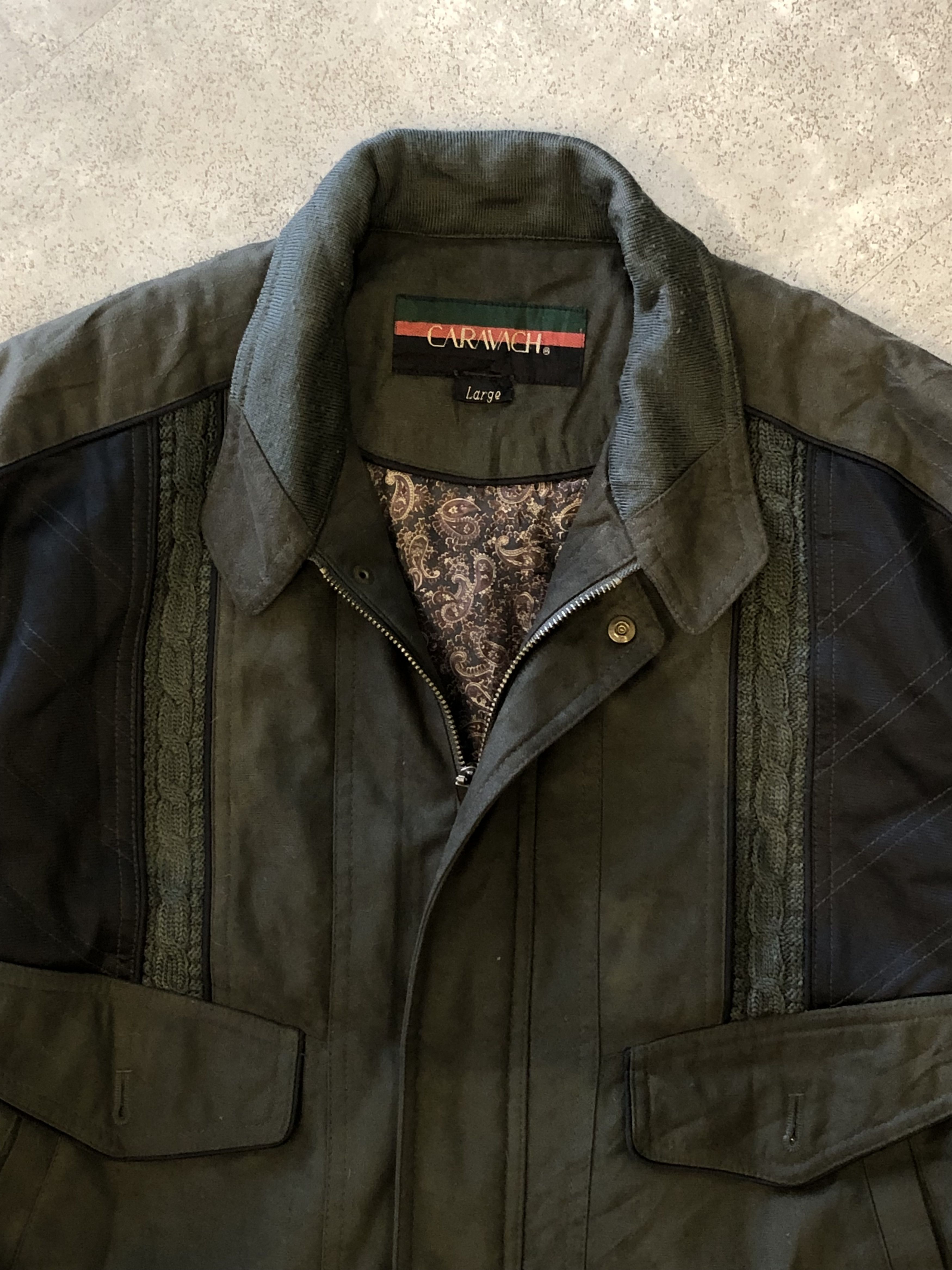 Japanese Brand vintage Caravach flight work jacket Size US L / EU 52-54 / 3 - 7 Thumbnail