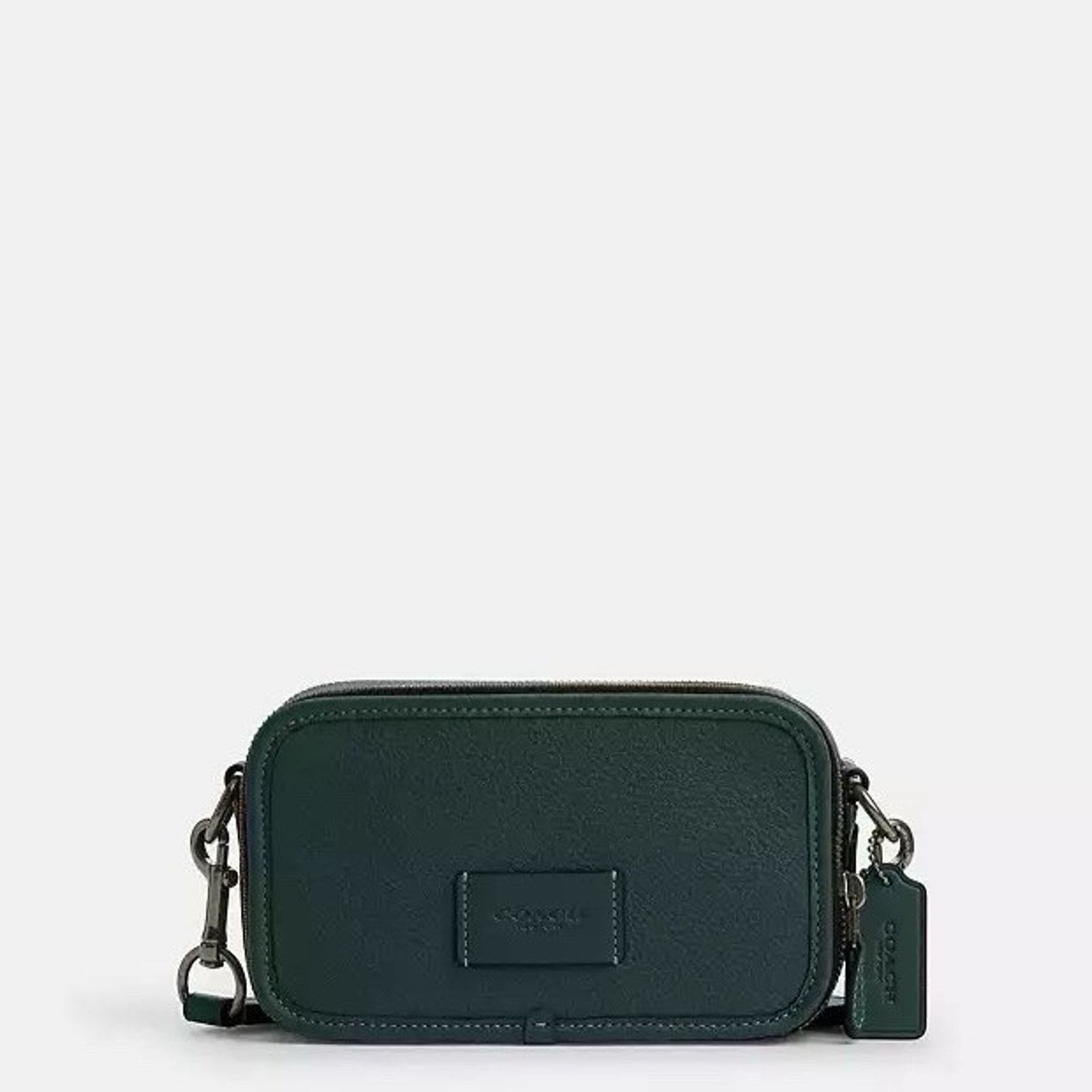Coach NWT Coach Wyatt Bag Leather Gunmetal/Dark Teal CM113 Size ONE SIZE - 6 Thumbnail