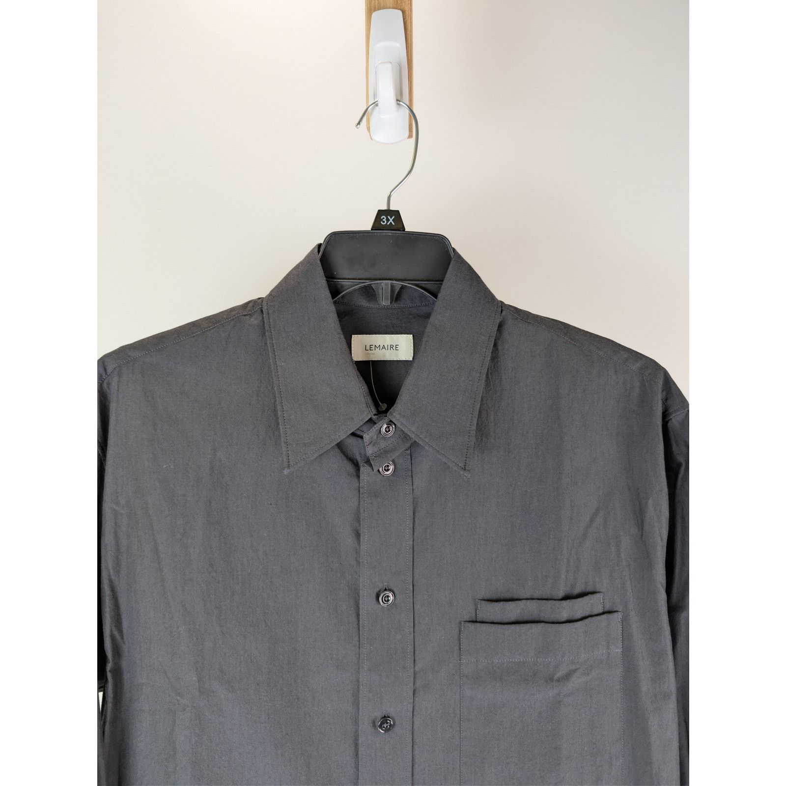 Lemaire o1rshd1 Double Pocket Button up Shirt in Black Size US XS / EU 42 / 0 - 7 Thumbnail
