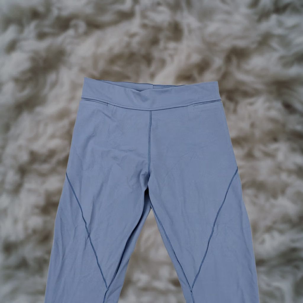 Lululemon Lululemon Womens 8 Blue Running Leggings Zip Ankle Pocket Athletic Gym Pants N/ A Size 30" / US 8 / IT 44 - 1 Thumbnail