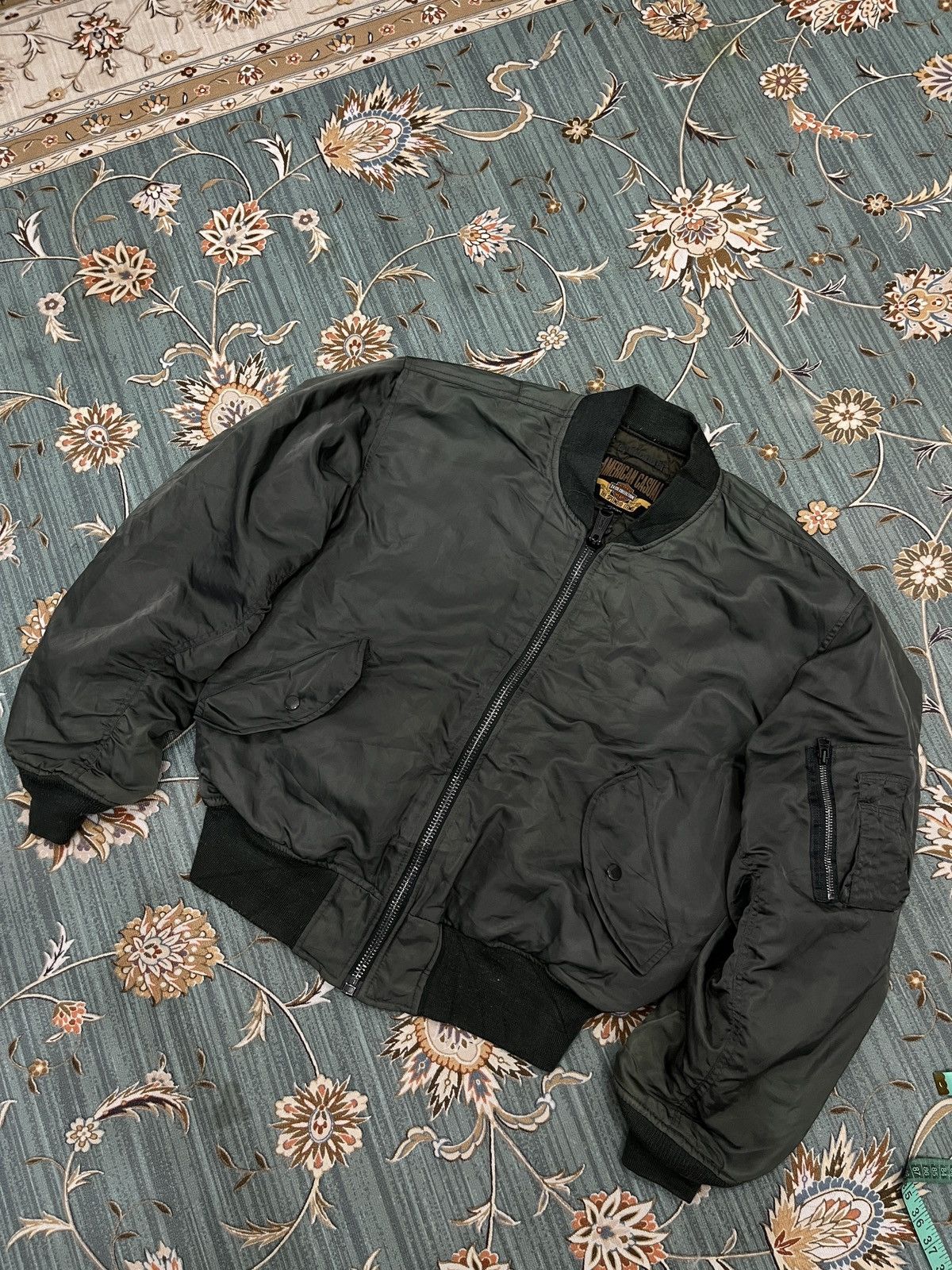 Vintage 🔥🔥🔥STEALS VTG AMERICAN CASUAL MA1 FLIGHT JACKET Size US L / EU 52-54 / 3 - 6 Thumbnail