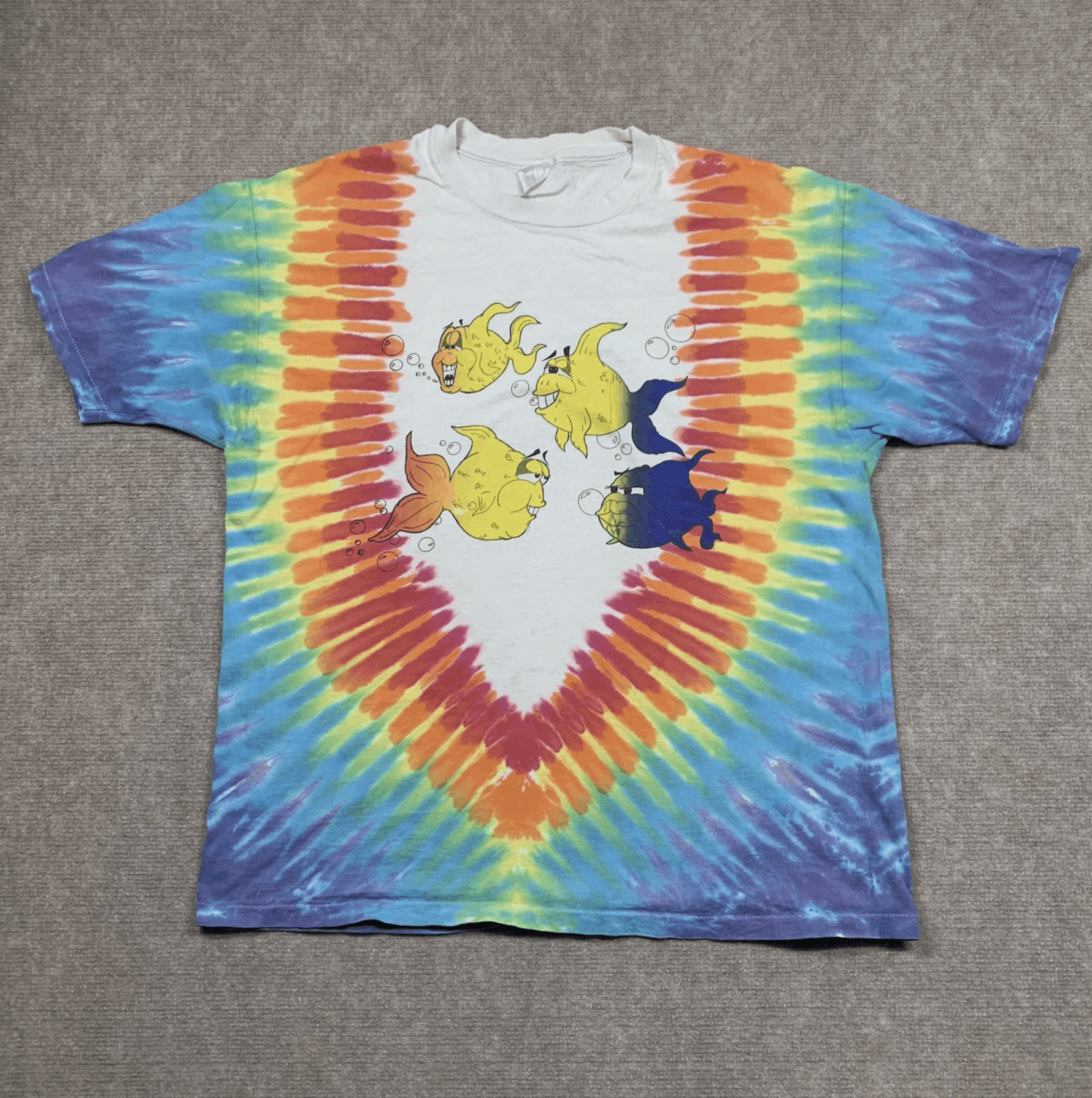 Hanes Phish Phun For Whole Phamily Tie Dye T Shirt XL Vintage 1993 Size US XL / EU 56 / 4 - 1 Thumbnail