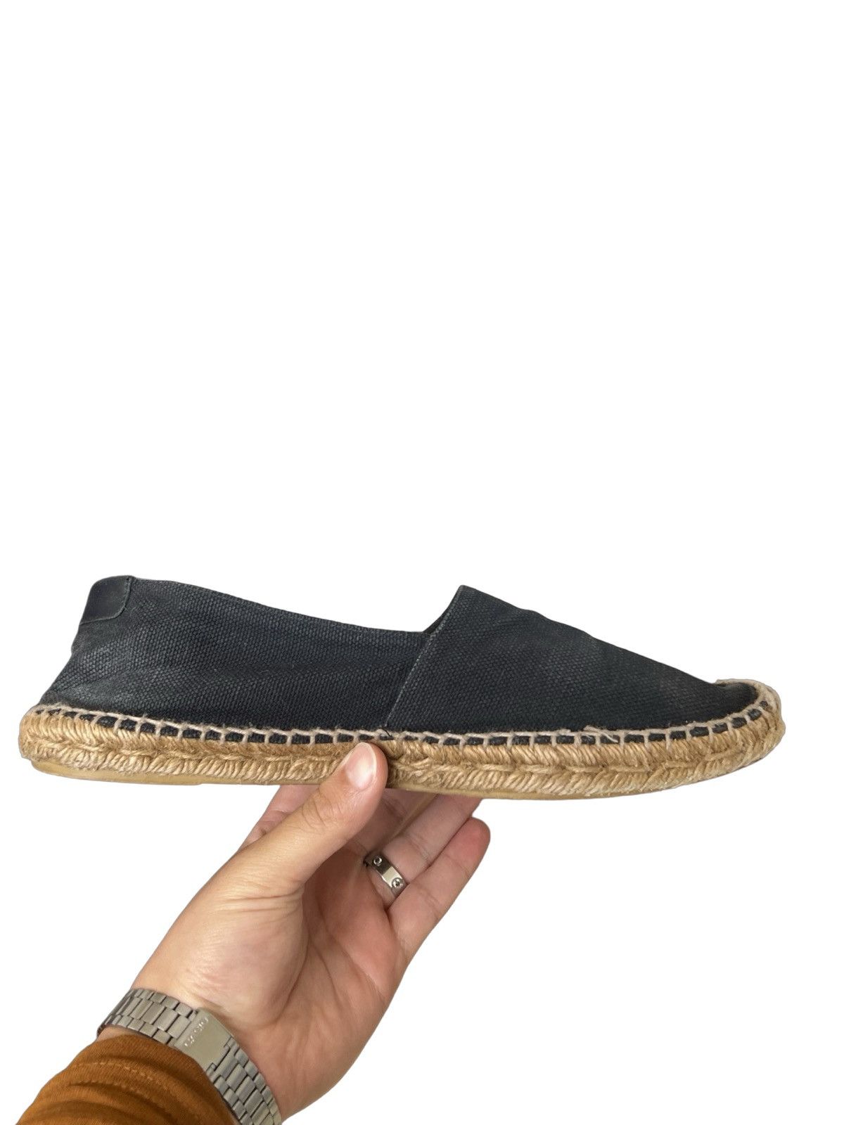Saint Laurent Paris Saint Laurent Embroidered Espadrilles Canvas Shoes Size US 8 / EU 41 - 5 Thumbnail