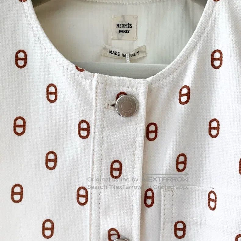 Hermes Hermes Pig Nose Logo Printed Dress Size XS / US 0-2 / IT 36-38 - 6 Thumbnail