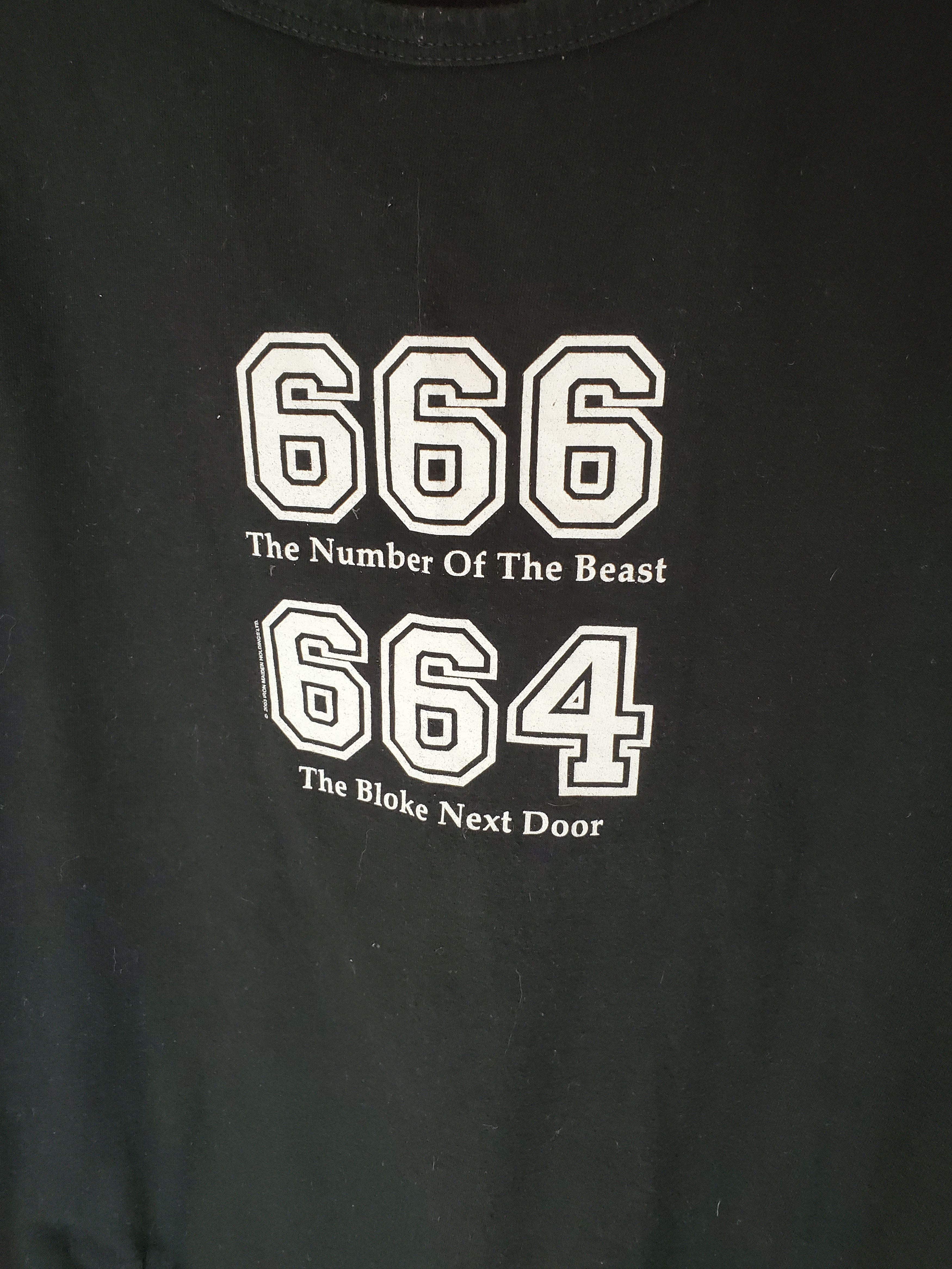 Band Tees × Iron Maiden × Vintage Iron Maiden 666 Number of the Beast the bloke next door Xl Size US XL / EU 56 / 4 - 3 Thumbnail