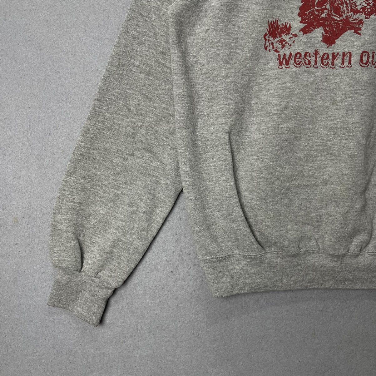 Edwin Vintage 80s Edwin Western Outdoor Crewneck Sweatshirt Gray Size US L / EU 52-54 / 3 - 5 Thumbnail