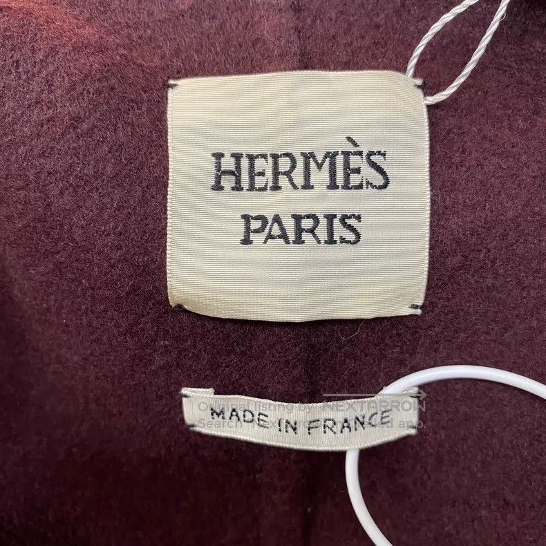 Hermes Hermes Burgundy Cashmere Coat Size XXS / US 00 / IT 34 - 4 Thumbnail