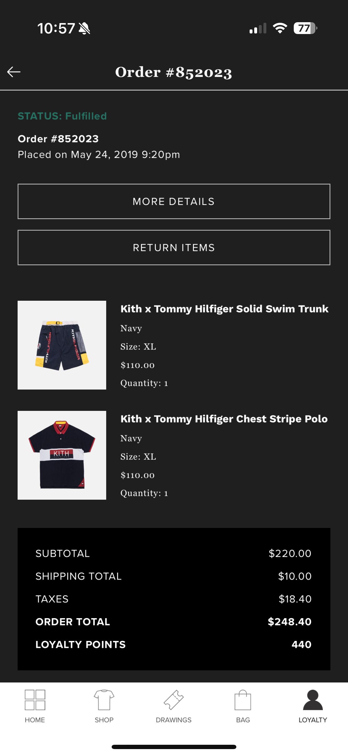 Kith × Tommy Hilfiger Kith x Tommy Hilfiger Sailing Shorts Swimtrunk 2019 RARE Size US 38 / EU 54 - 4 Thumbnail