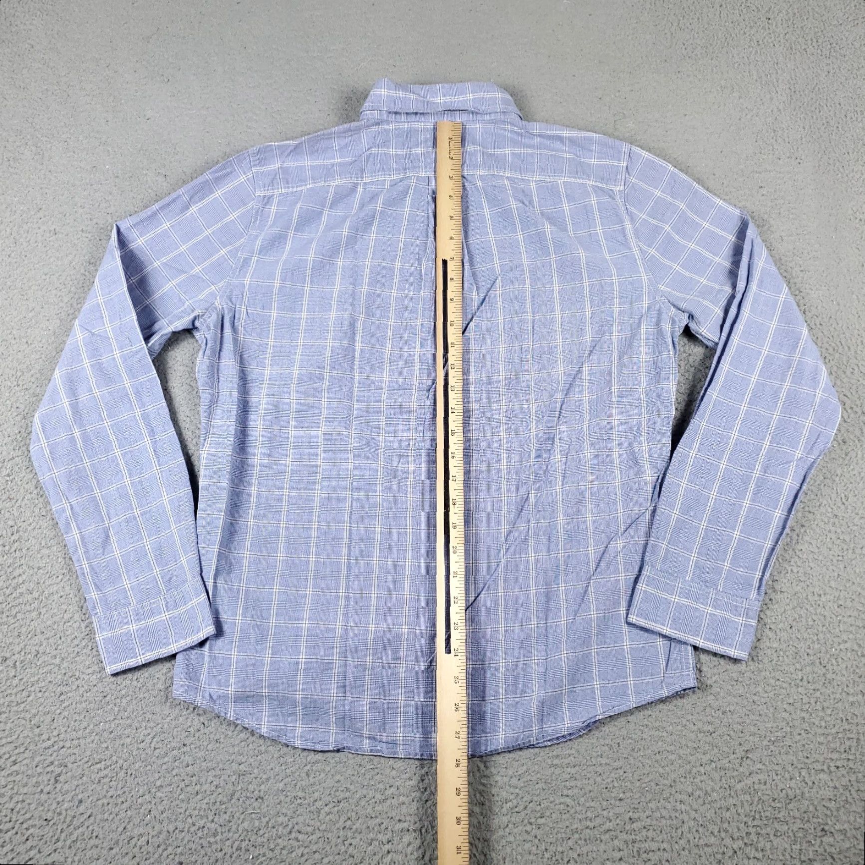 Abercrombie & Fitch Abercrombie & Fitch Blue Plaid Button-Up Shirt Mens Medium Long Sleeve Classic Casual Size US M / EU 48-50 / 2 - 4 Thumbnail
