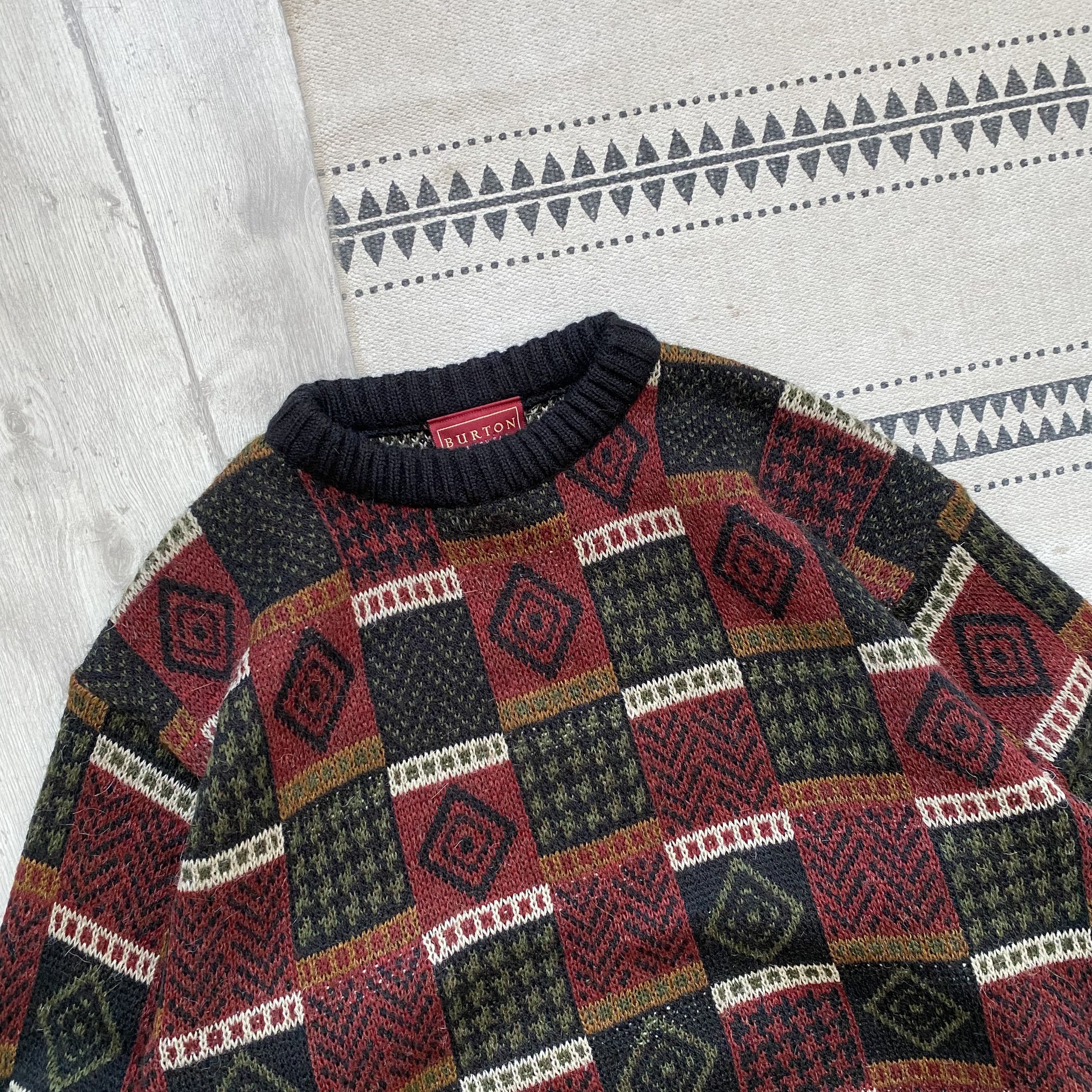 Vintage 🐑 Vintage 90s Alpaca Wool Multi knit sweater coggi vibe Size US S / EU 44-46 / 1 - 2 Thumbnail