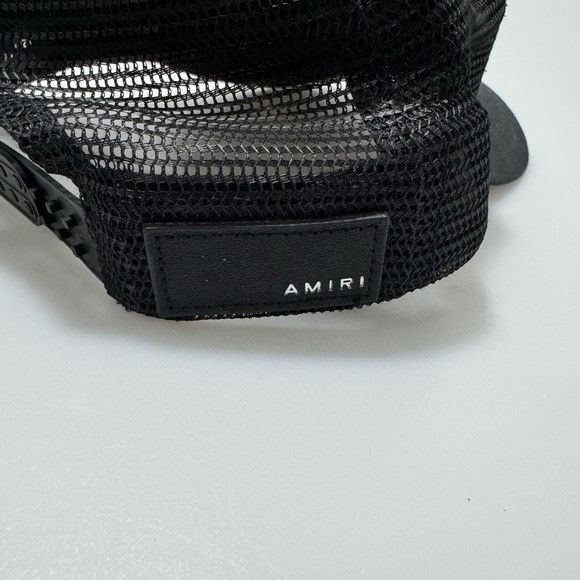 Amiri *Final Price Drop* Amiri Trucker Logo Baseball Cap Hat Black Size ONE SIZE - 4 Thumbnail