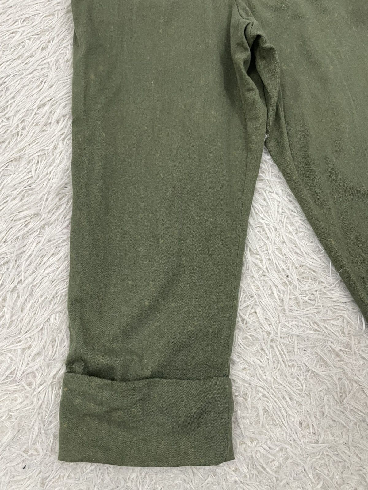Yohji Yamamoto Vtg Y's Yohji Yanamoto Green Army Pant Size US 26 / EU 42 - 4 Thumbnail