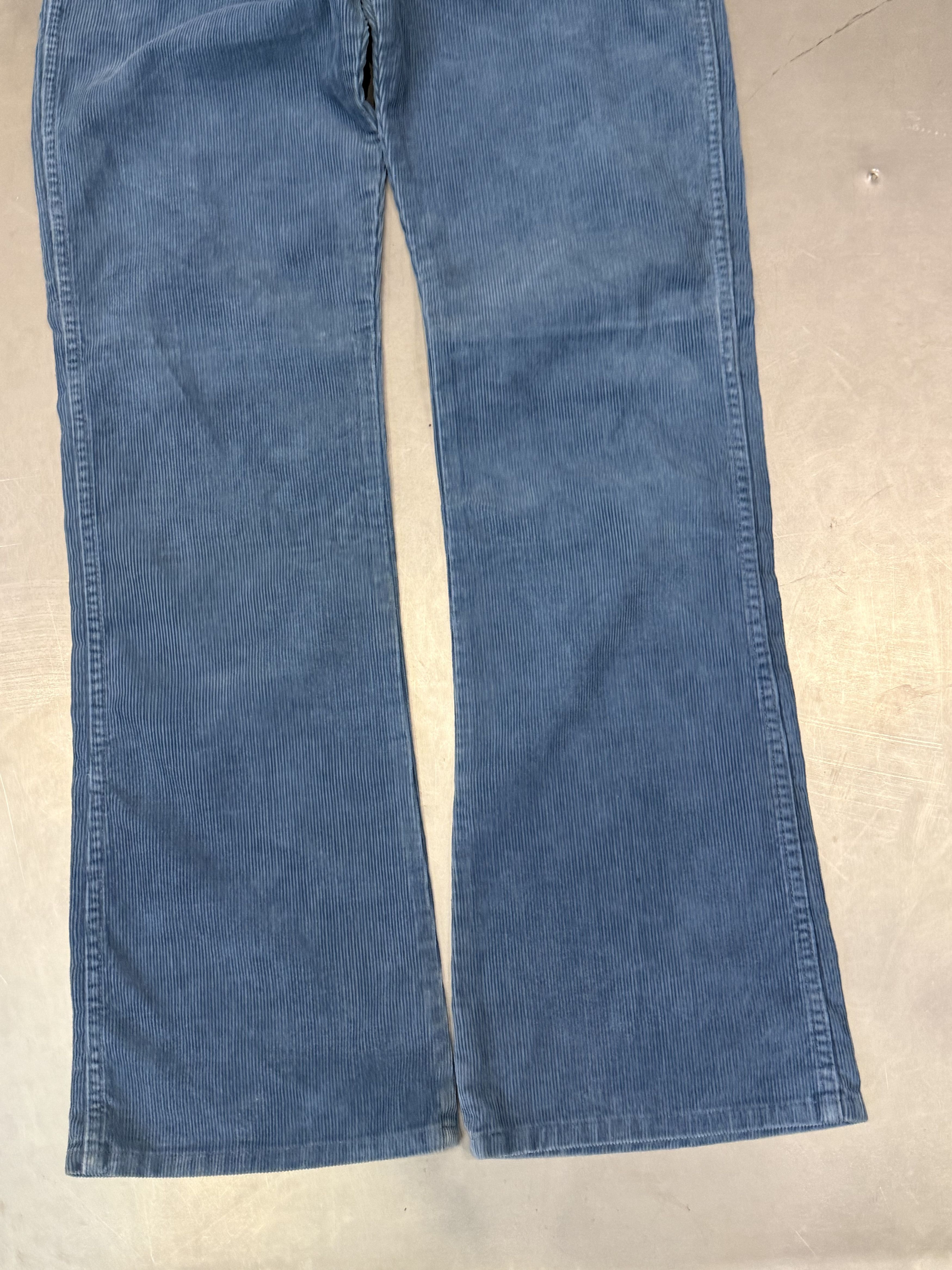 Diesel Vintage 90s Diesel blue flared bootcut corduroy pants Size 28" / US 6 / IT 42 - 4 Thumbnail