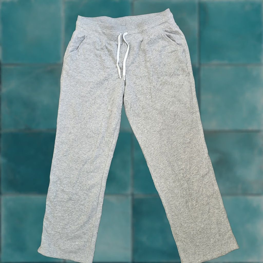 Tek Gear Tek Gear Mens Large Gray Ultrasoft Fleece Jogger Pants Lounge Regular Fit Pull On Pants Mens Lounge Gray L Regular Cotton Polyester Ulrasoft Fleece Size US 33 - 1 Thumbnail