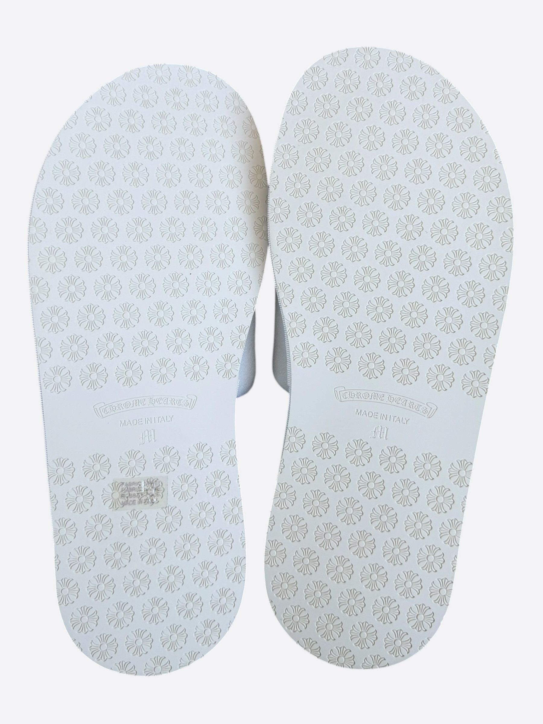 Chrome Hearts Chrome Hearts White & Black Horseshoe Logo Slippers Size US 8 / EU 41 - 7 Thumbnail