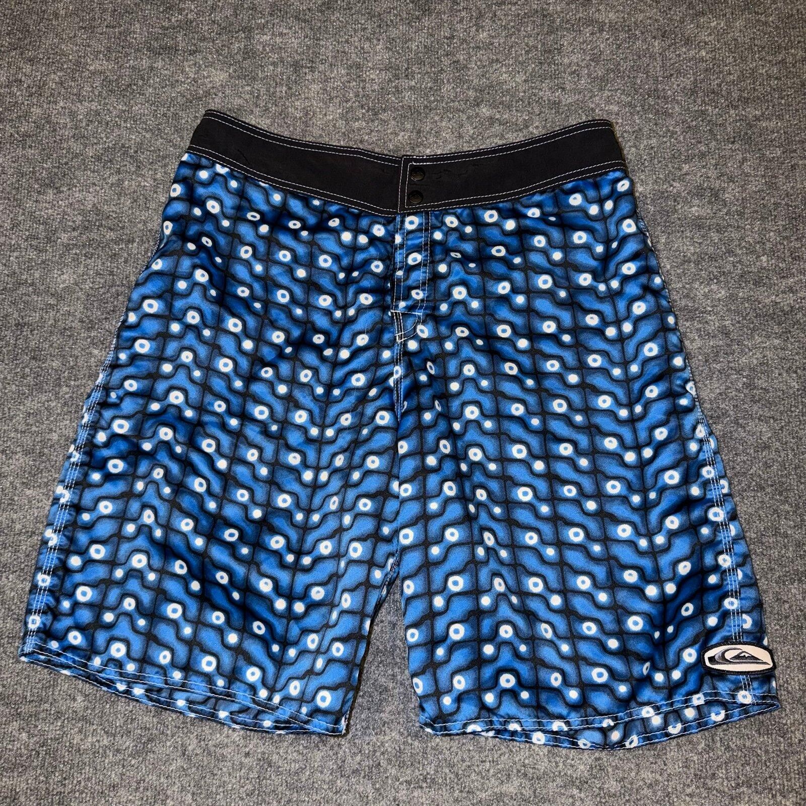 Quiksilver Quiksilver Blue Surf Board Shorts Mens LG VTG Y2K 90s Rare Size US 34 / EU 50 - 1 Thumbnail