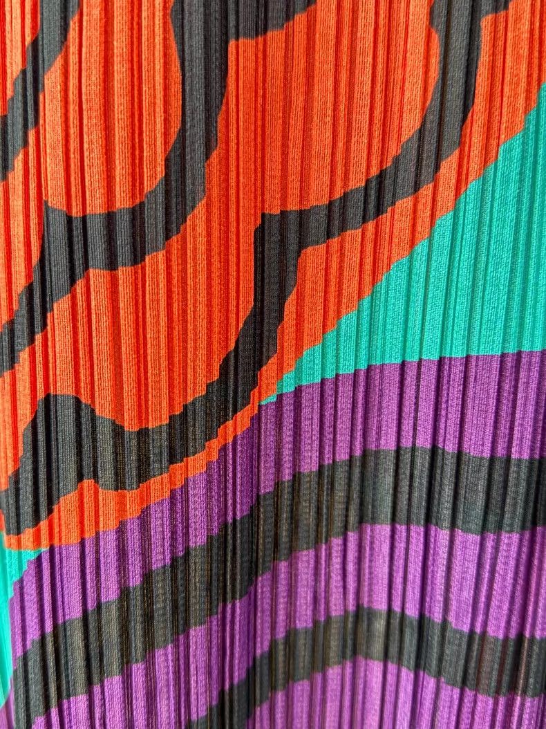 Issey Miyake Issey Miyake Colorful annual ring pleated dress Size M / US 6-8 / IT 42-44 - 2 Thumbnail