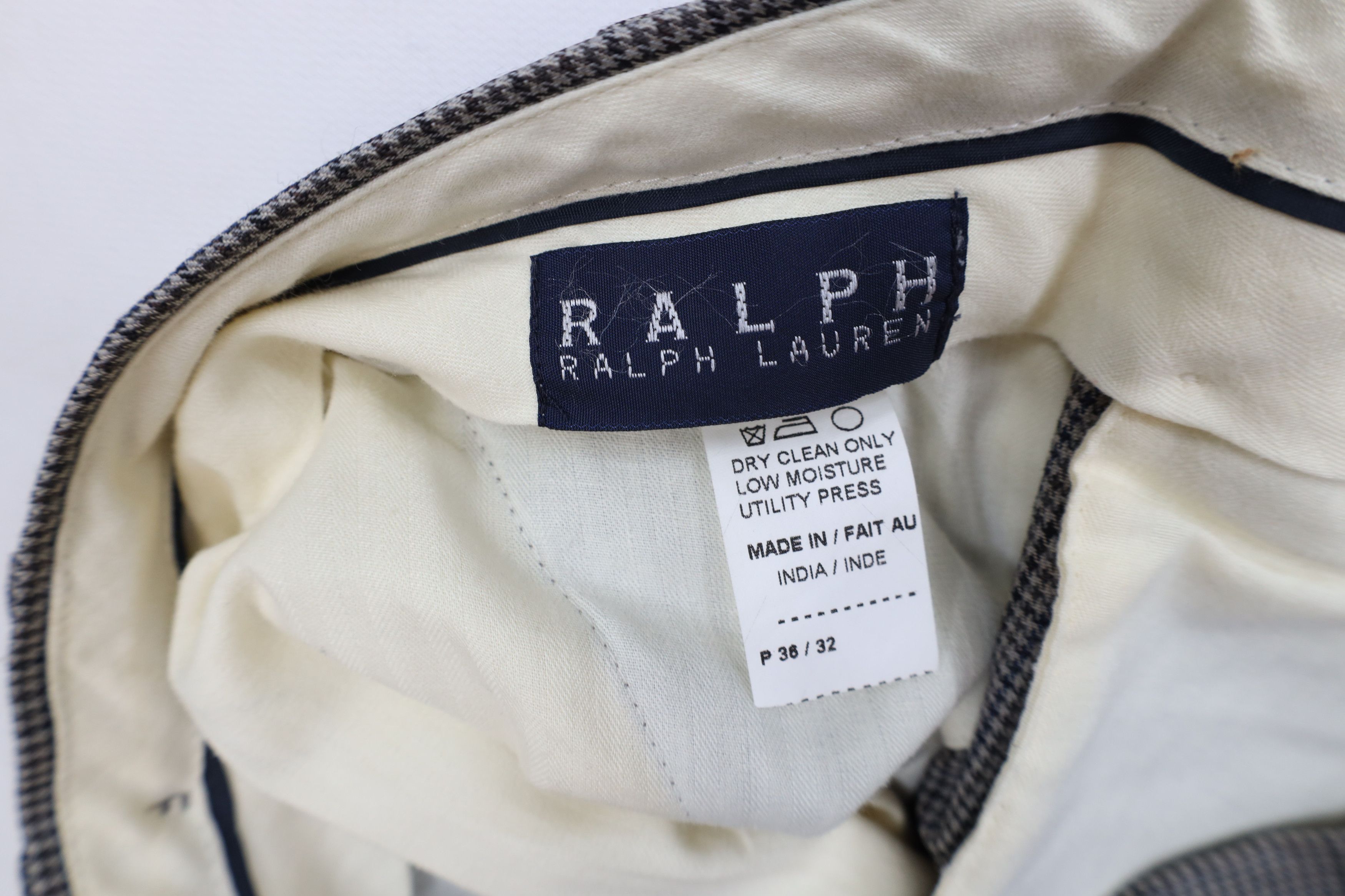 Ralph Lauren Vintage 90s Ralph Lauren Houndstooth Wide Leg Chino Pants Size US 36 / EU 52 - 9 Thumbnail