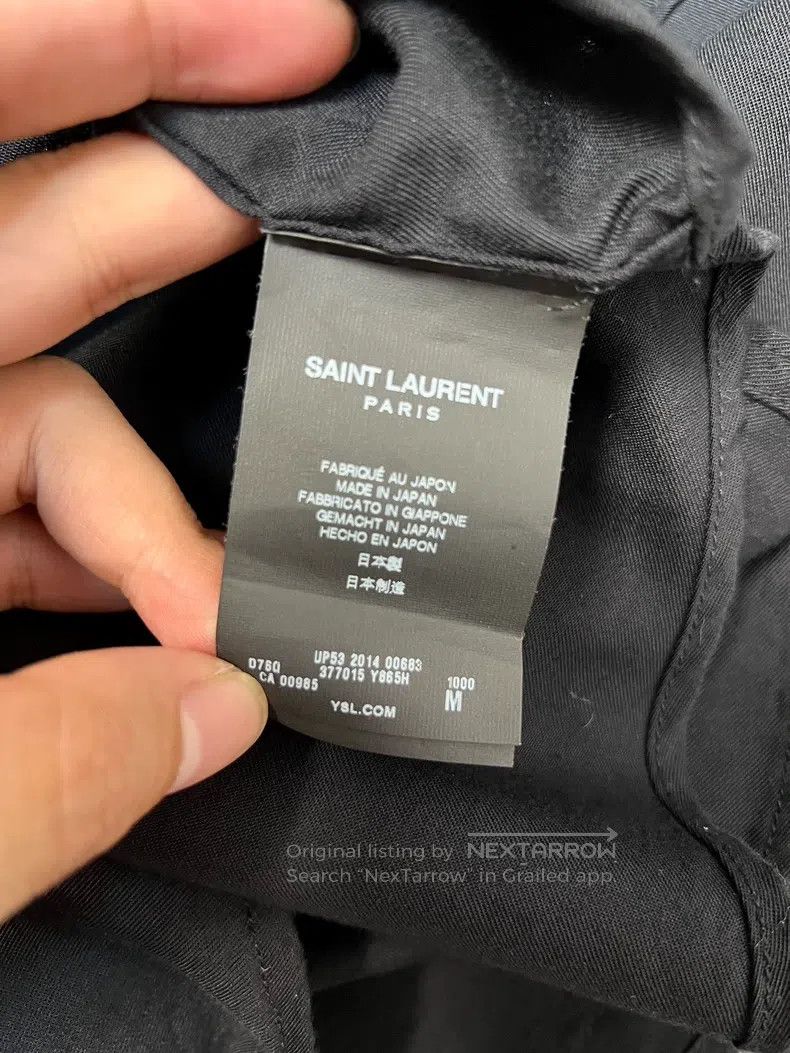 Saint Laurent Paris Saint Laurent Paris Black Cat Eye Studs Shirt Size US M / EU 48-50 / 2 - 5 Thumbnail