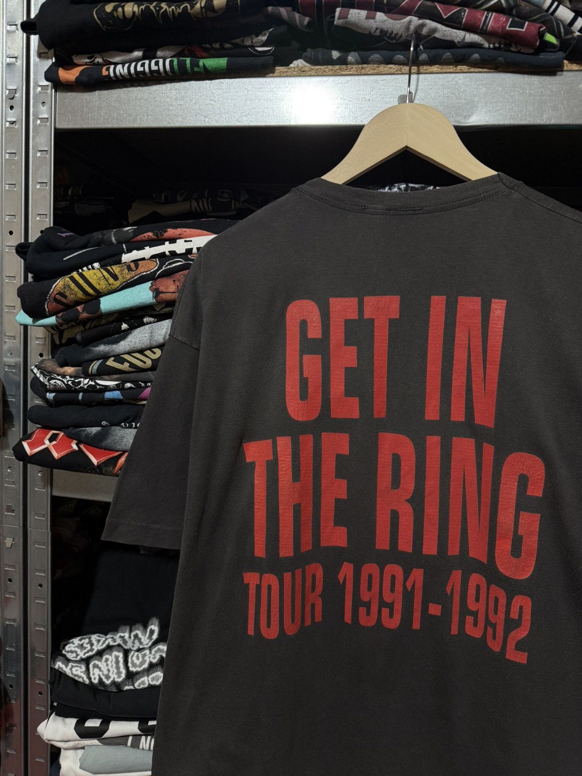 Vintage Vintage Guns N Roses Get In The Ring 1991 1992 Rock T-Shirt Size US XL / EU 56 / 4 - 4 Thumbnail