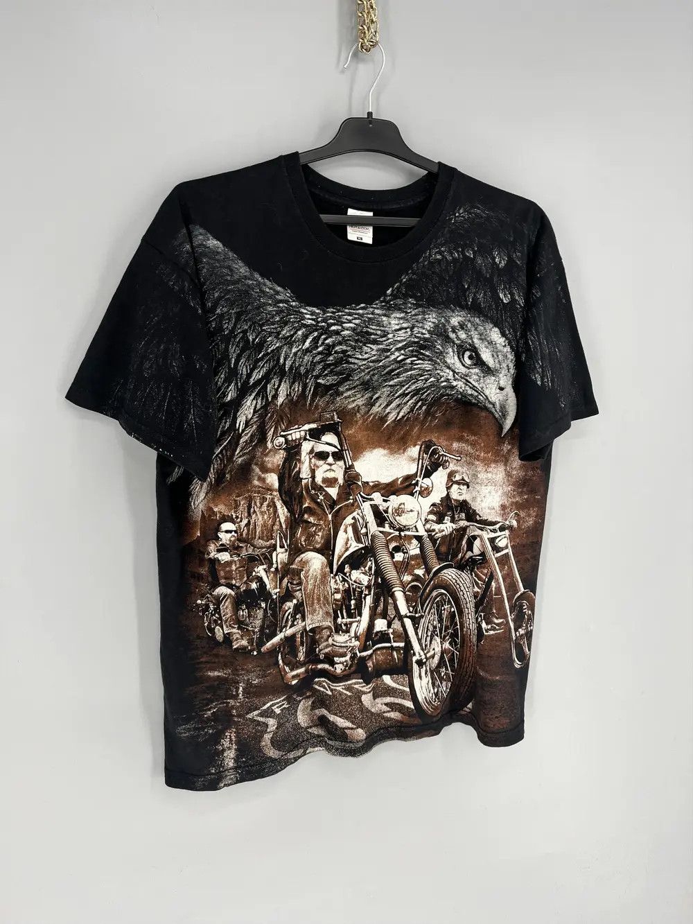 Band Tees Route 66 Jay’s Rook Eagle/ Motorcycle T Shirt Mens Size US XL / EU 56 / 4 - 2 Thumbnail
