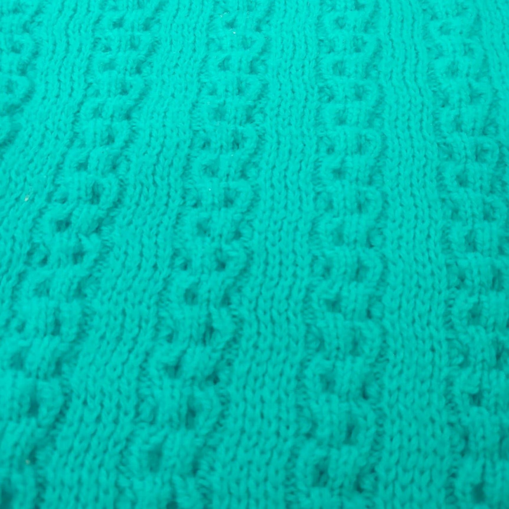 AQUA VINTAGE Brunny Cardigan Sweater Women L Aqua Blue Cable Knit Granny Licensed Size L / US 10 / IT 46 - 7 Thumbnail