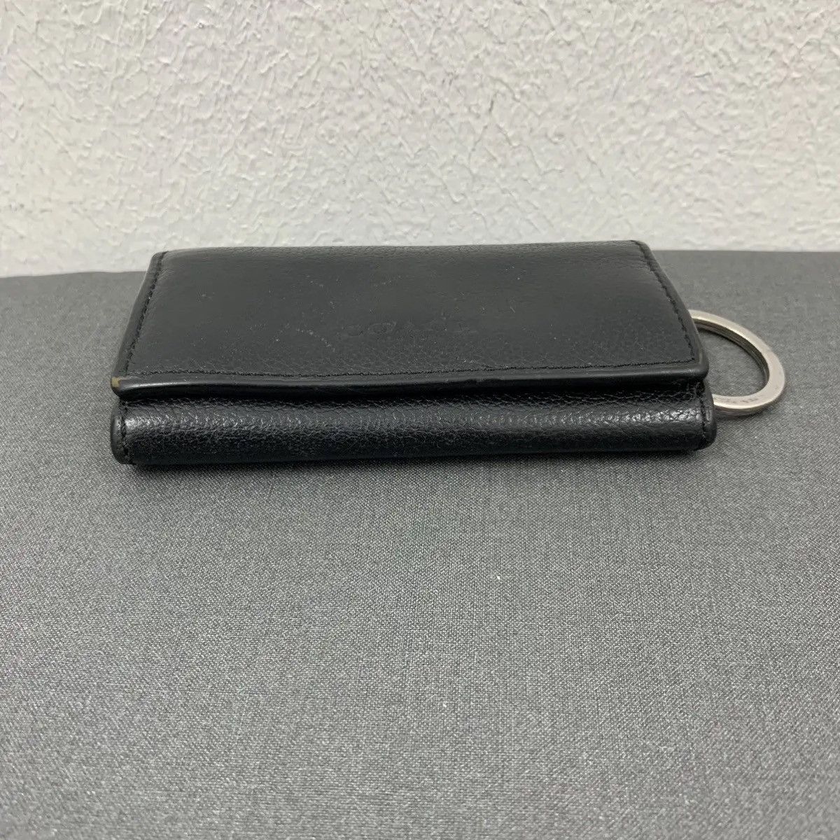Coach Coach Key Holder Leather Wallet Small Black Size ONE SIZE - 2 Thumbnail