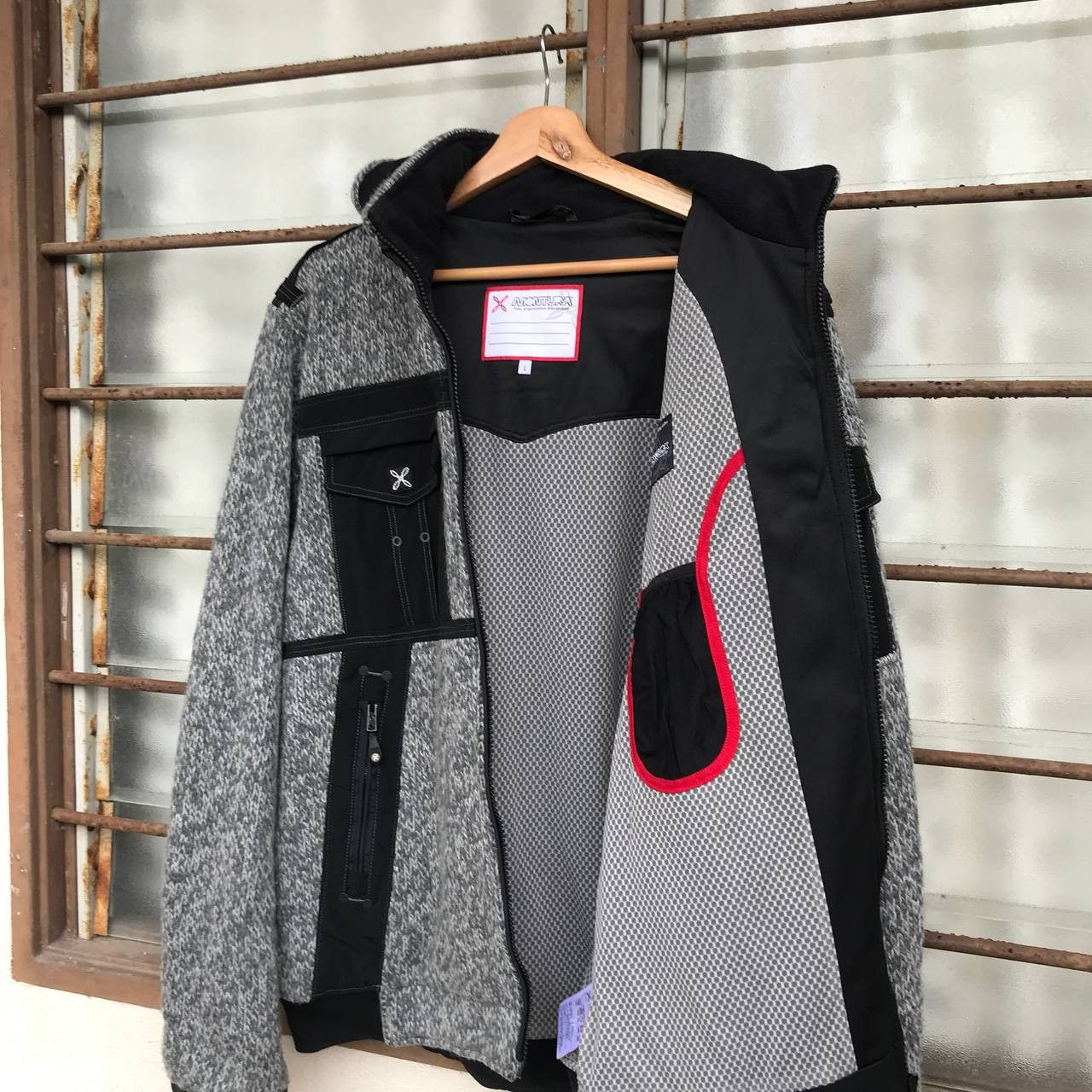 Arc'teryx × Japanese Brand × Patagonia MONTURA REMIX BIKER KNIT JACKET OUTDOOR JUMPER HOODIE Size US L / EU 52-54 / 3 - 7 Thumbnail