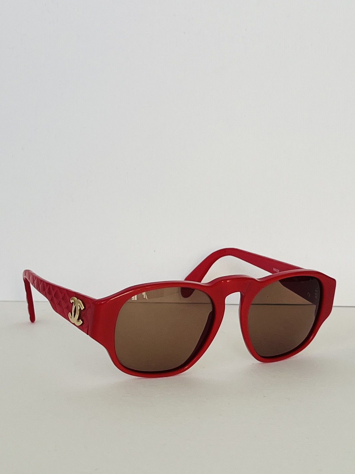 image of Chanel Vintage 80’S Sunglasses Model 0005 40 in Red, Women's