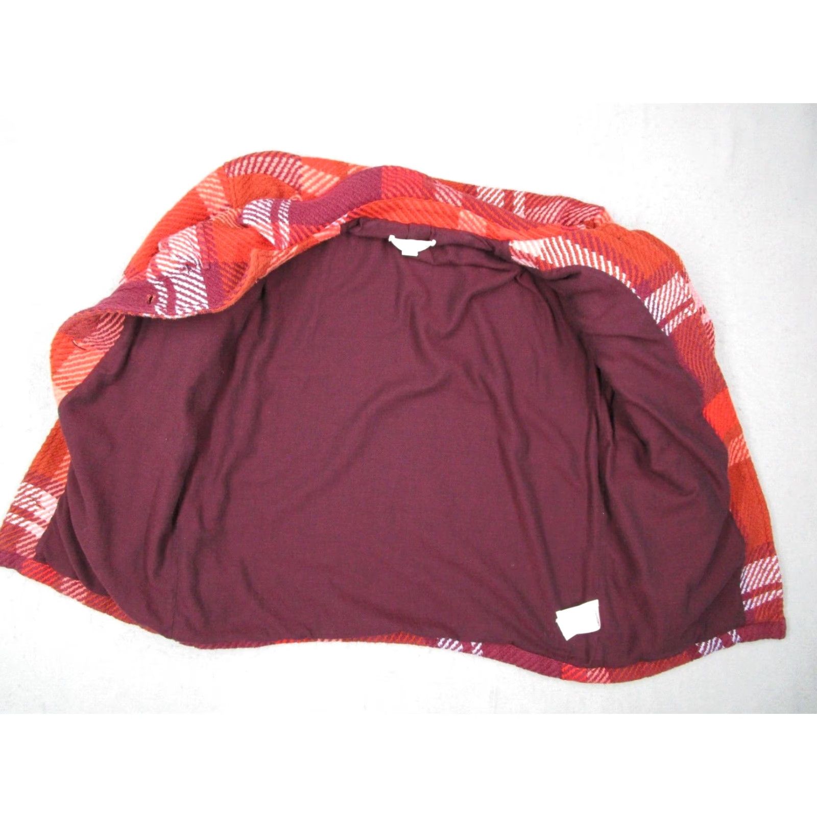Outerknown Outerknown Jacket Women XS Red Cloud Weave Button Up Shacket Organic Size XS / US 0-2 / IT 36-38 - 3 Thumbnail