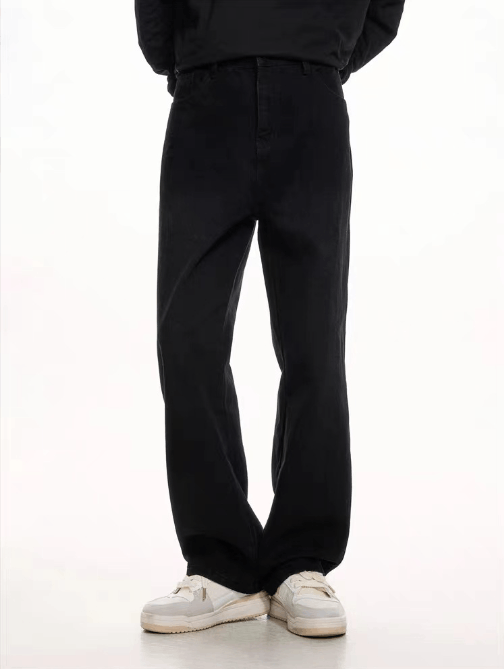 Japanese Brand × Jean High street cleanfit black loose straight casual jeans Size US 32 / EU 48 - 4 Thumbnail