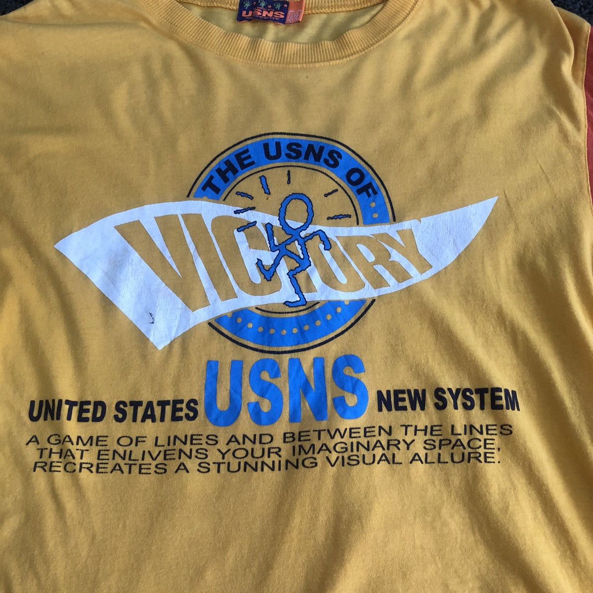 Vintage Vintage usns united state new system t shirt Size US M / EU 48-50 / 2 - 3 Thumbnail