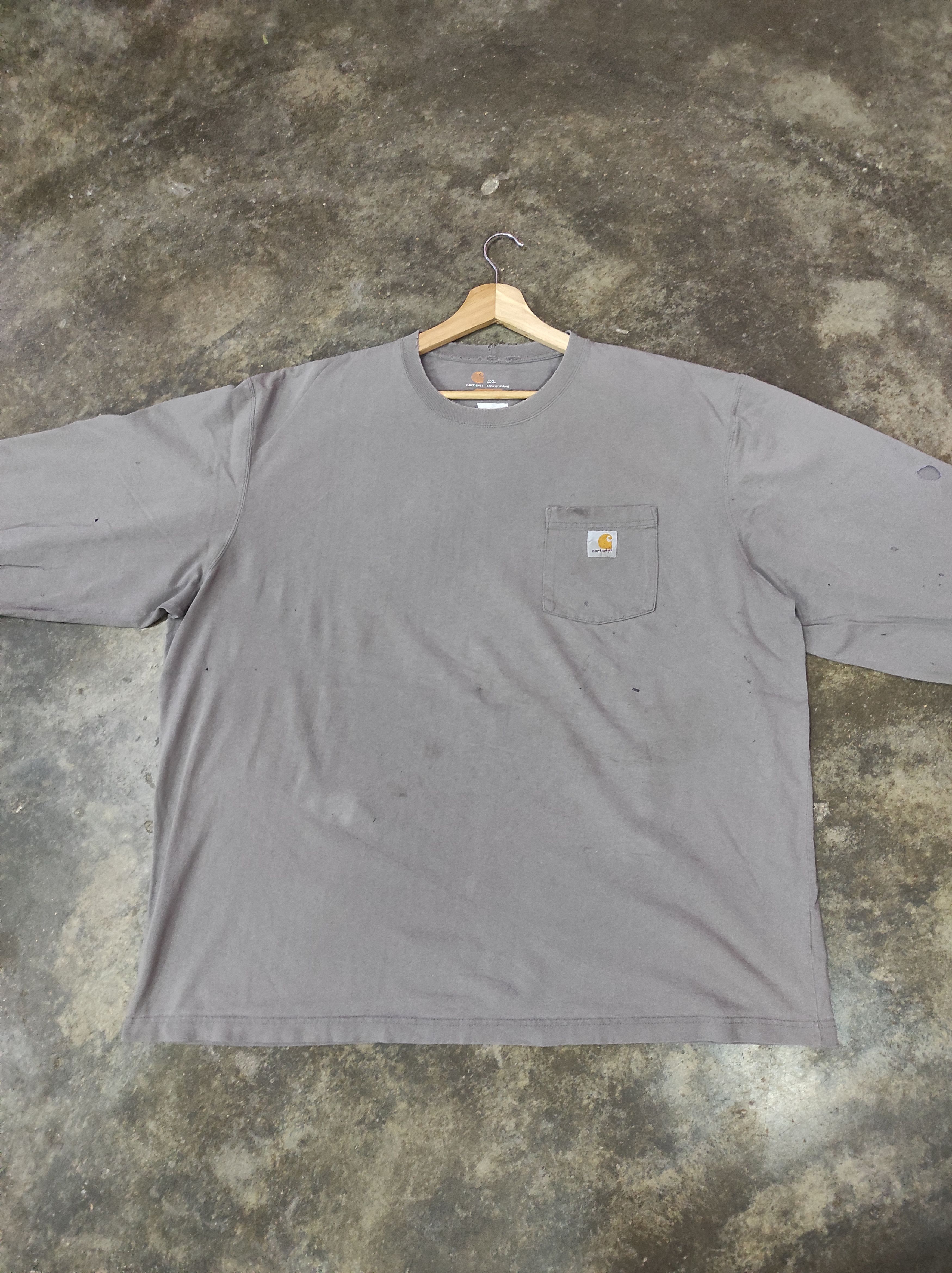 Carhartt DISTRESSED CARHARTT T-SHIRT LONGSLEEVE Size US XXL / EU 58 / 5 - 1 Thumbnail