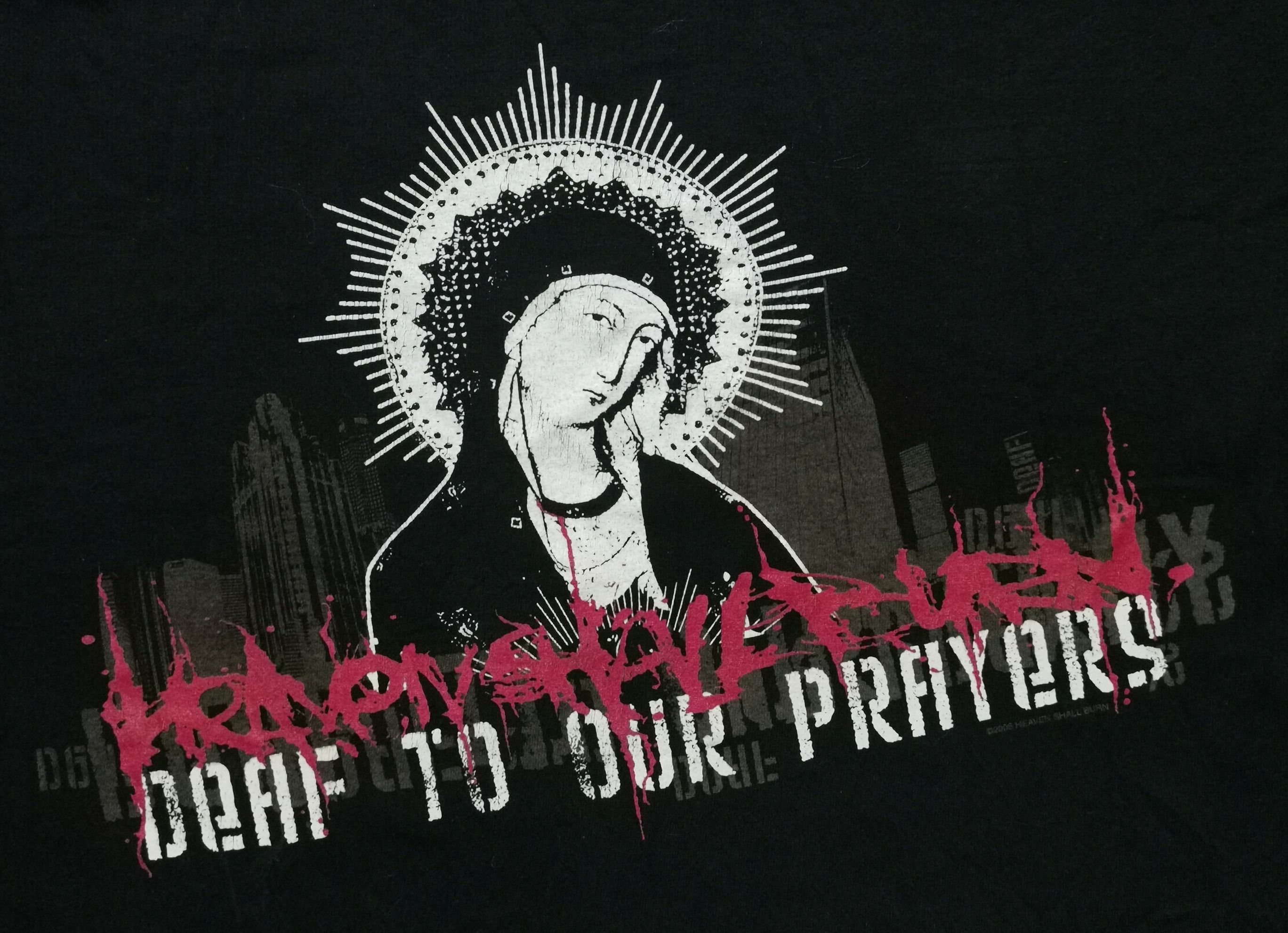 Vintage Black Tshirt - DEAF TO OUR PRAYERS