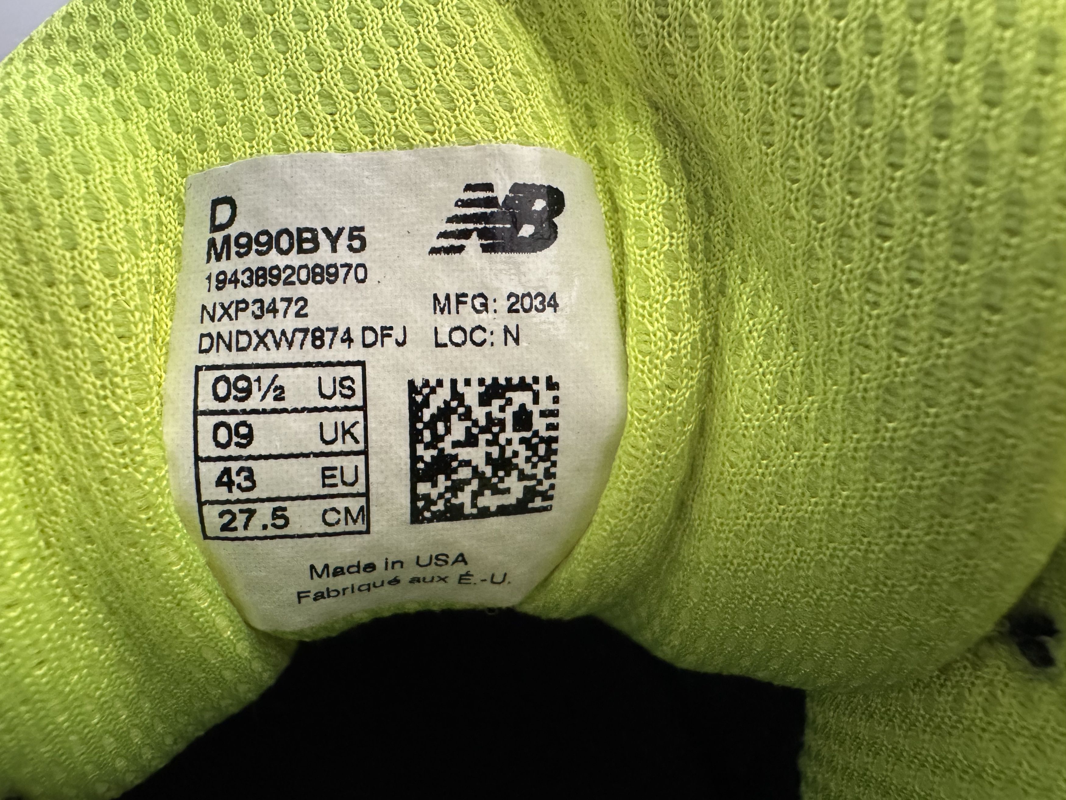 New Balance New Balance 990v5 - Made in USA Size US 9.5 / EU 42-43 - 8 Thumbnail