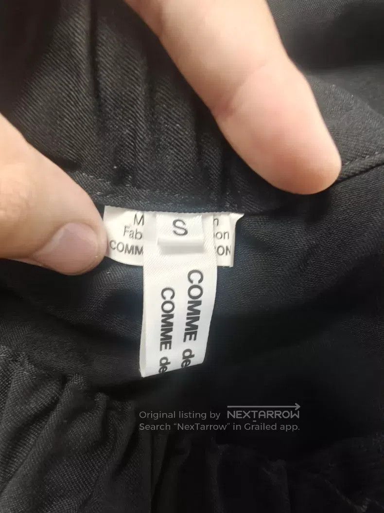 Comme des Garcons Comme Des Garcons size S Black Baggy Pants, Size S Size 23" - 3 Thumbnail
