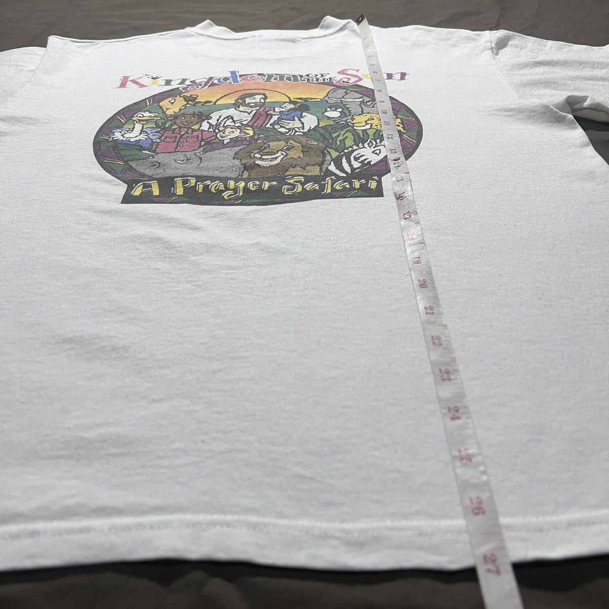 Vintage Vintage 90s Kingdom of the Son Jesus God Holy Bible Tee Size US L / EU 52-54 / 3 - 8 Thumbnail