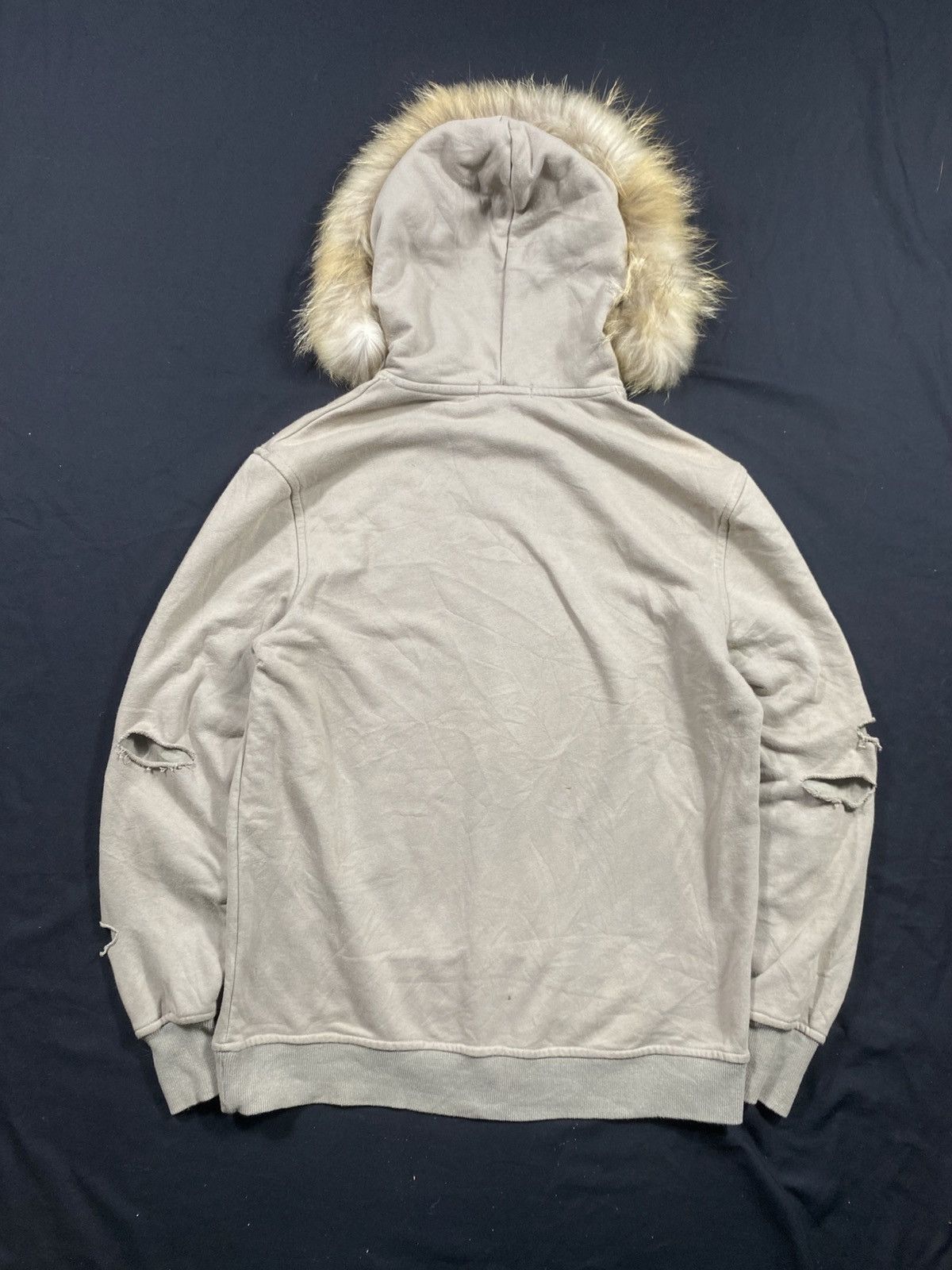 Hysteric Glamour Distressed APP Fur Hoodie lgb style Size US XL / EU 56 / 4 - 3 Thumbnail