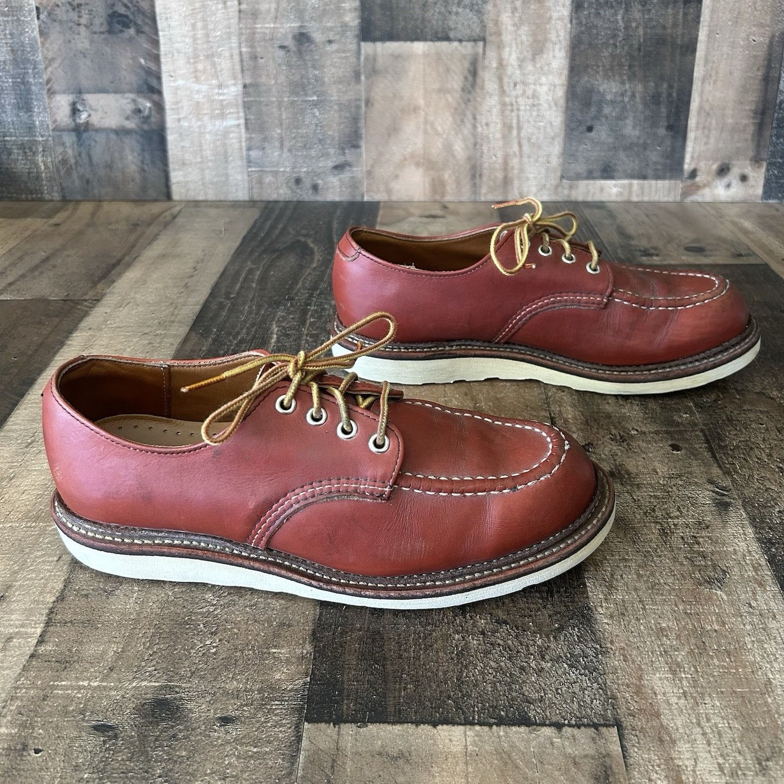 Red Wing 8103 Oro Russet Moc Toe Leather Work Boots Mens 9 D