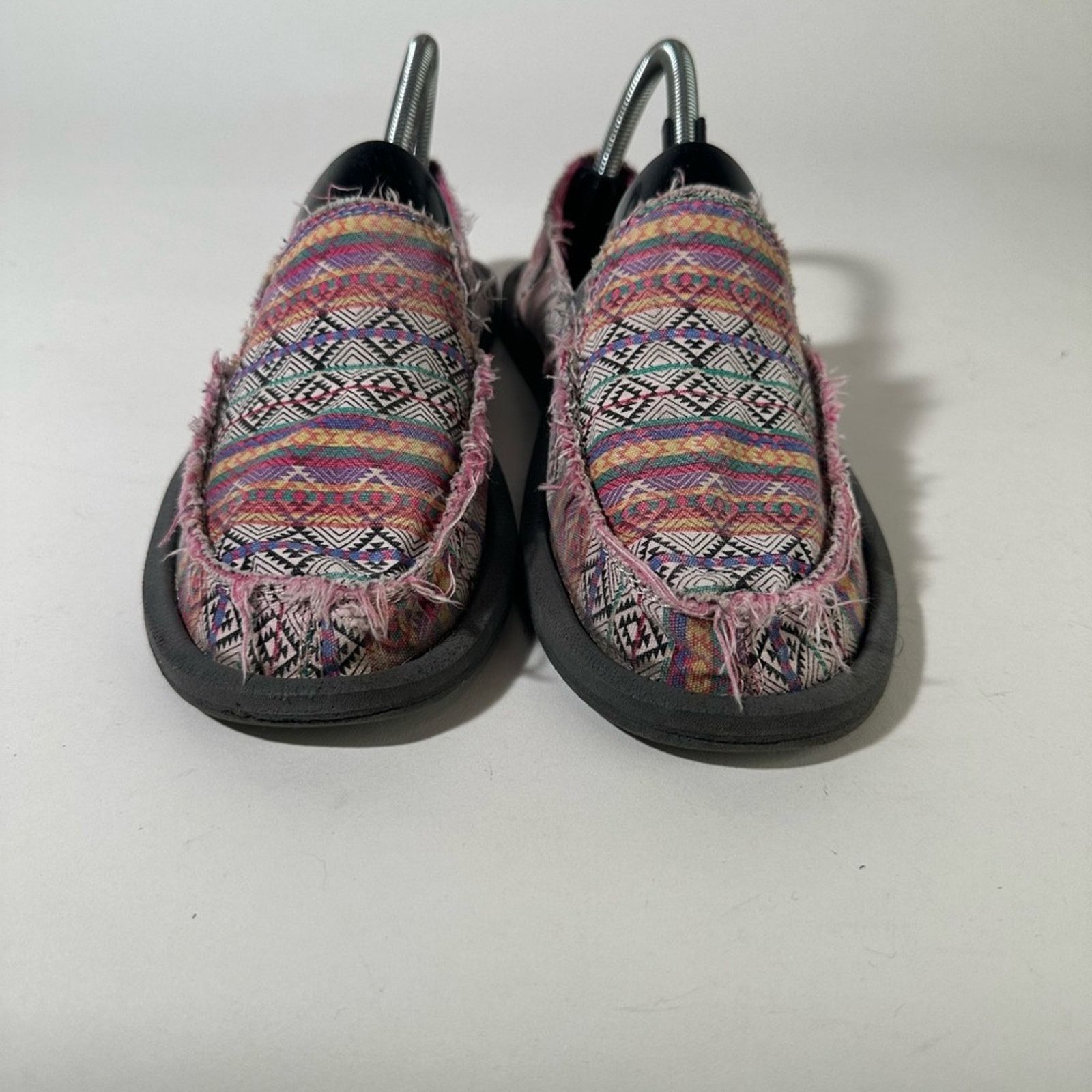 Sanuk Sanuk Donna Tribal Magenta Geometric Slip-On Shoes Size US 10 / EU 43 - 2 Thumbnail