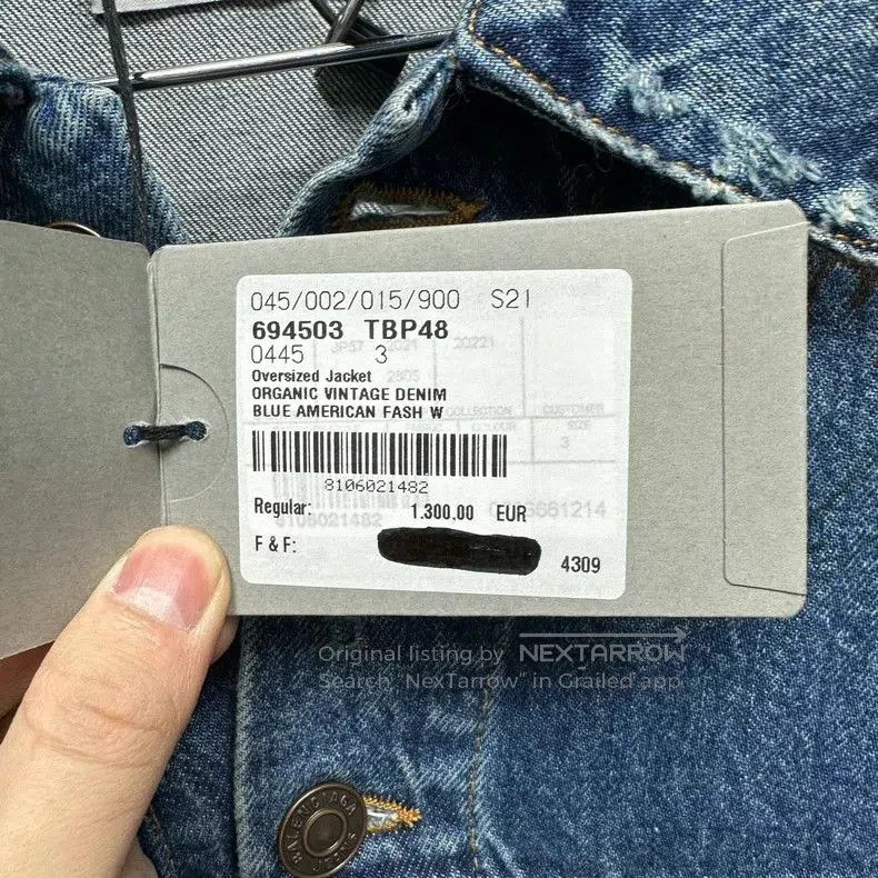 Balenciaga Balenciaga Distressed Graffiti Denim Jacket. Size US XS / EU 42 / 0 - 5 Thumbnail
