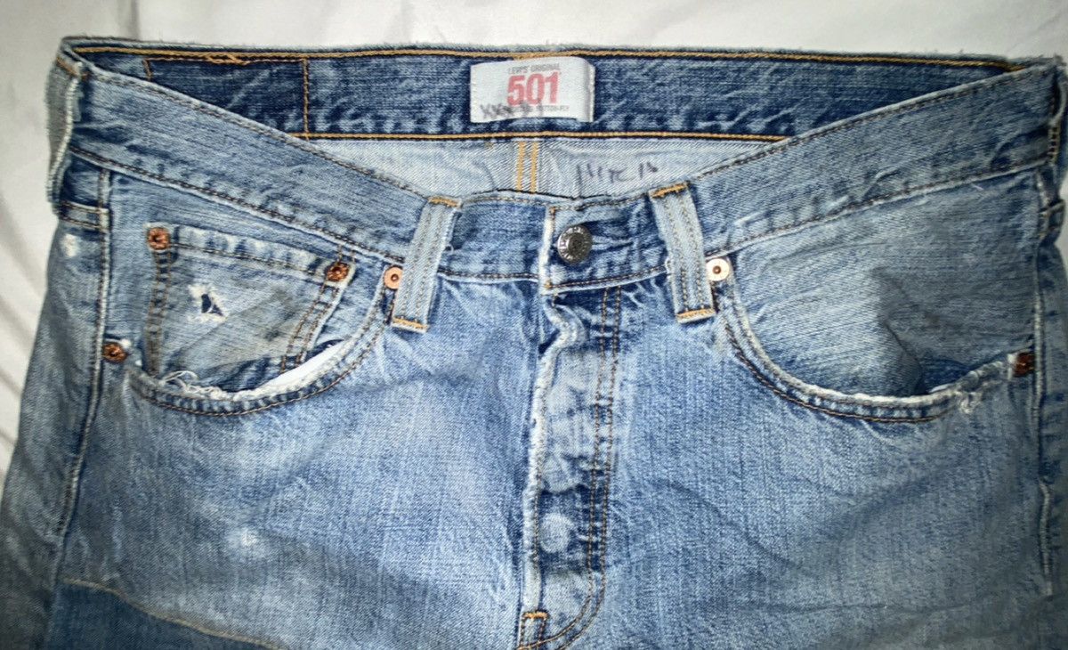 Levi's × Vintage Vintage 90s Levis 503 Faded Blue Jeans Size US 32 / EU 48 - 3 Thumbnail