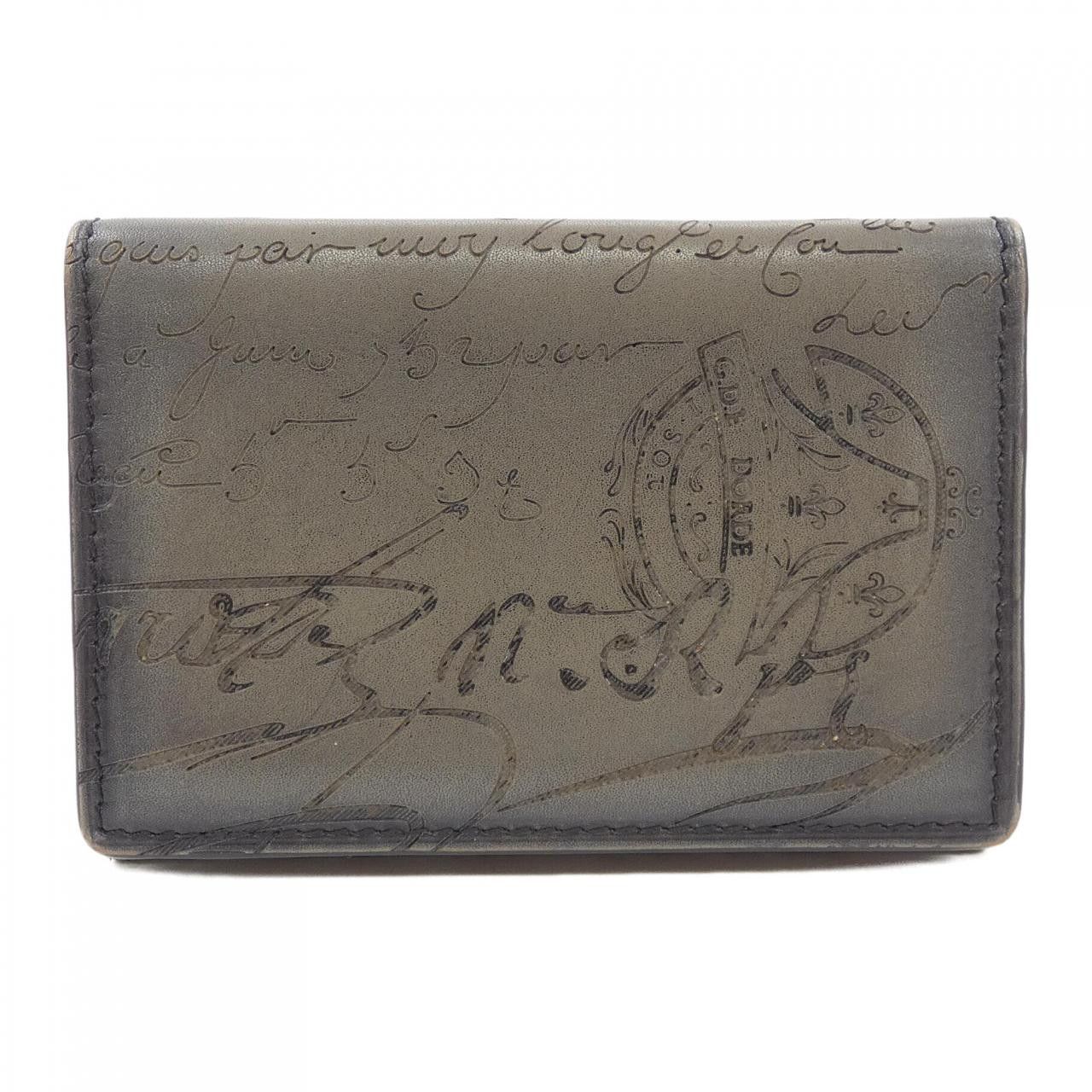 Other Other Berluti Imbuia Scritto Leather Card Case Leather Card Case DUTY FREE for USA Size ONE SIZE - 1 Thumbnail