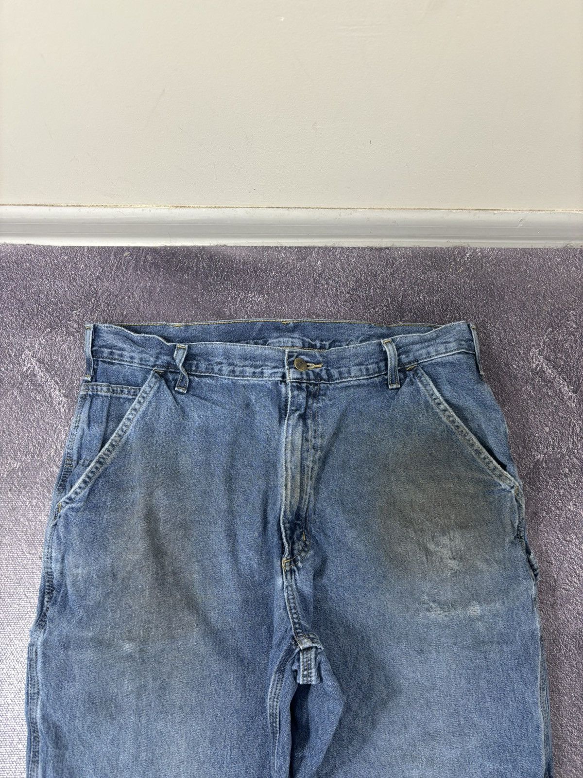 Carhartt Vintage Carhartt USA Dungaree Fit Workwear Denim Baggy Jeans Size US 36 / EU 52 - 13 Thumbnail