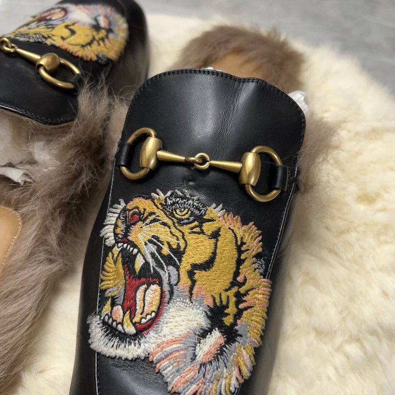 Gucci Gucci Stylish Casual Black Slipper with Embroidery - Size US 9 / EU 42 - 9 Thumbnail