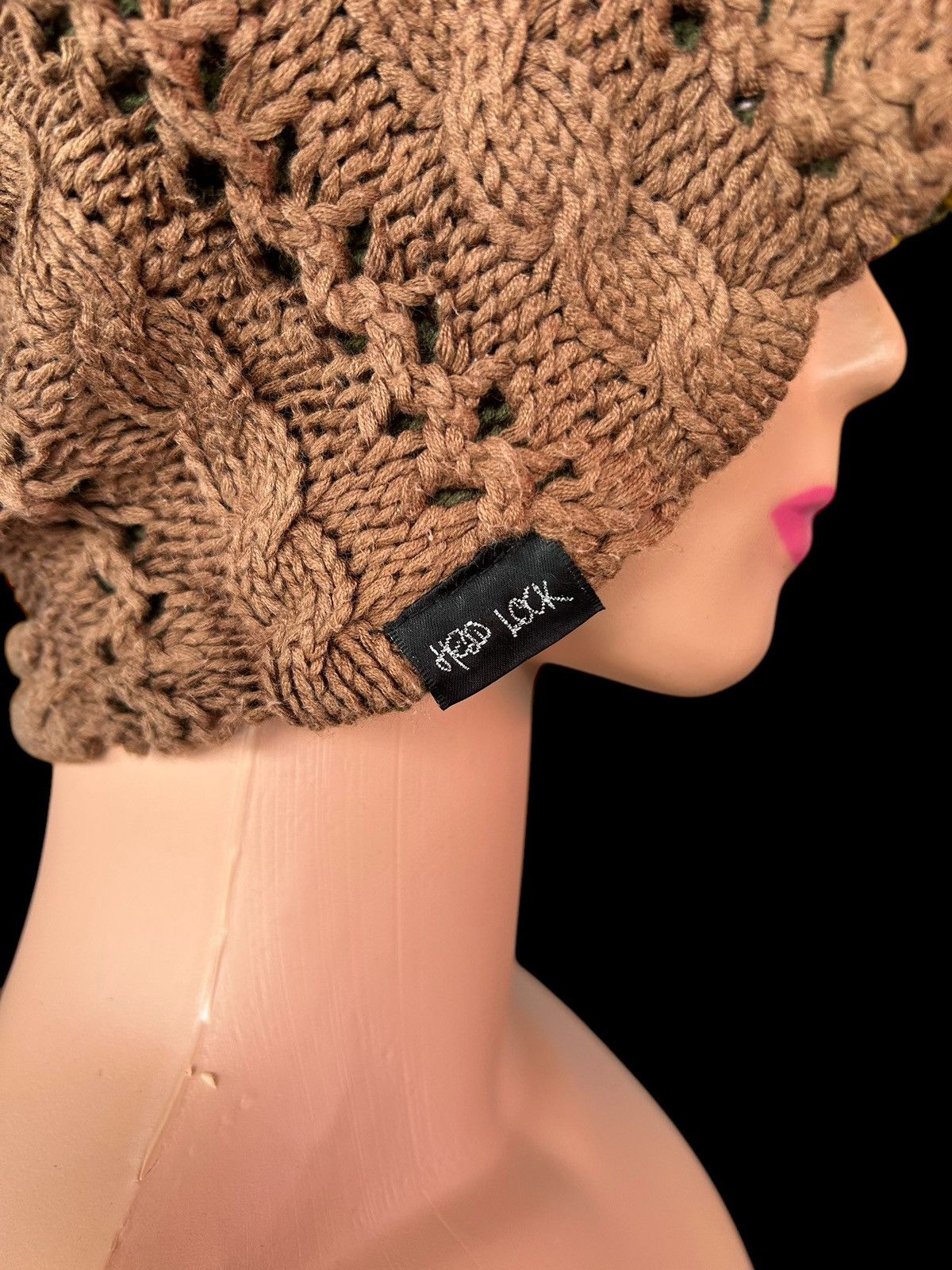 14th Addiction × Japanese Brand × Le Grande Bleu (L.G.B.) Japanese Distressed Punk Bondage Style knitt Bug Beanie Hats Size ONE SIZE - 6 Thumbnail